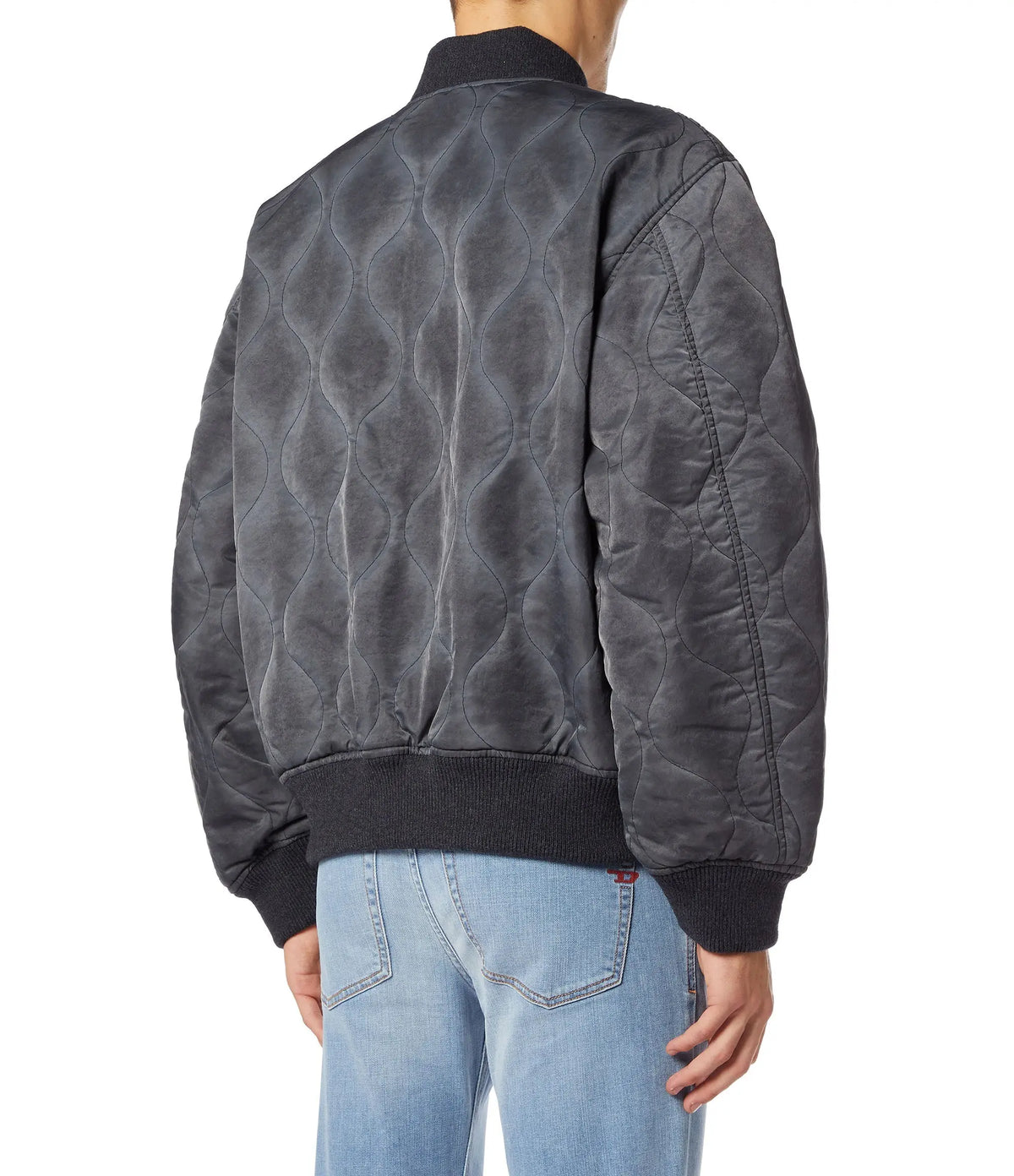 Padded bomber jacket in quilted nylon Diesel