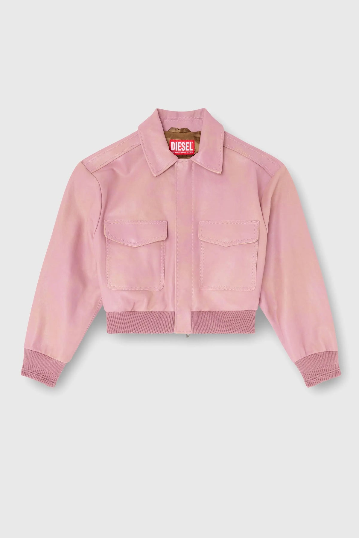 Aviator jacket in treated leather Diesel