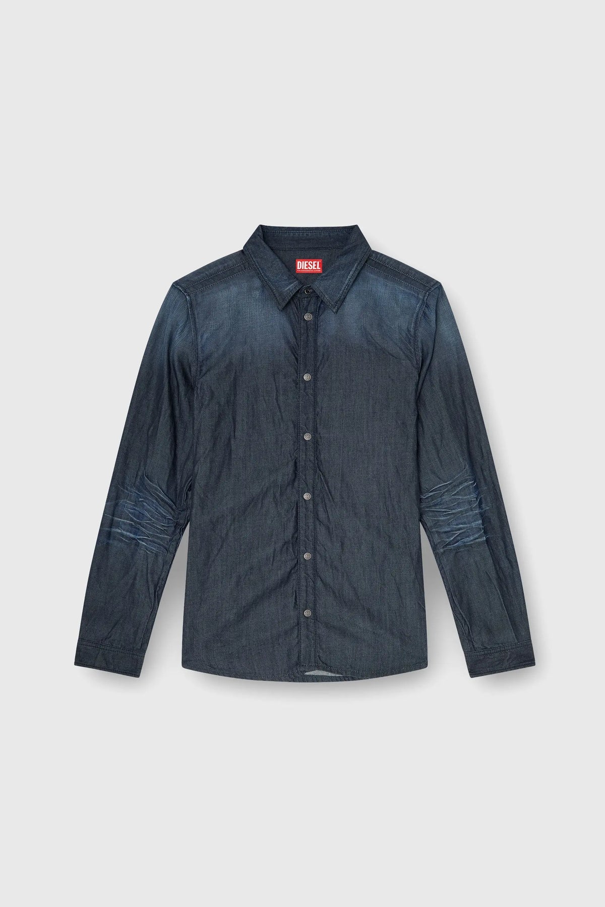 Shirt in creased denim Diesel