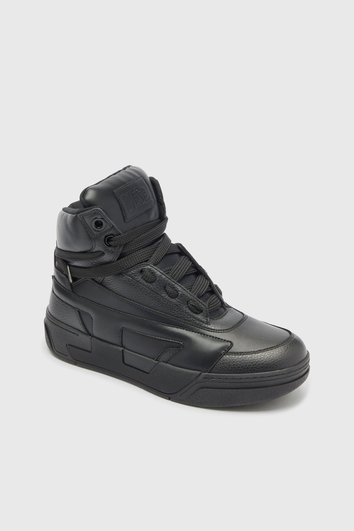 S-D-Ollie - High-top leather sneakers with D logo