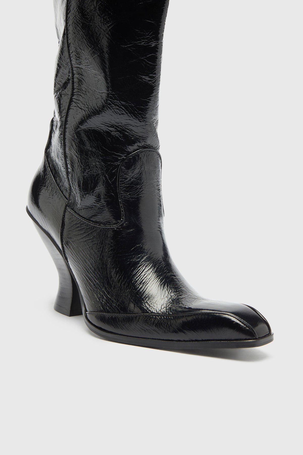 D-Luffy - Knee-high boots in patent leather