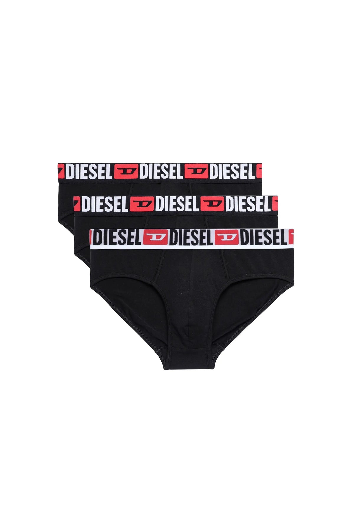 Three-pack of solid-colour briefs