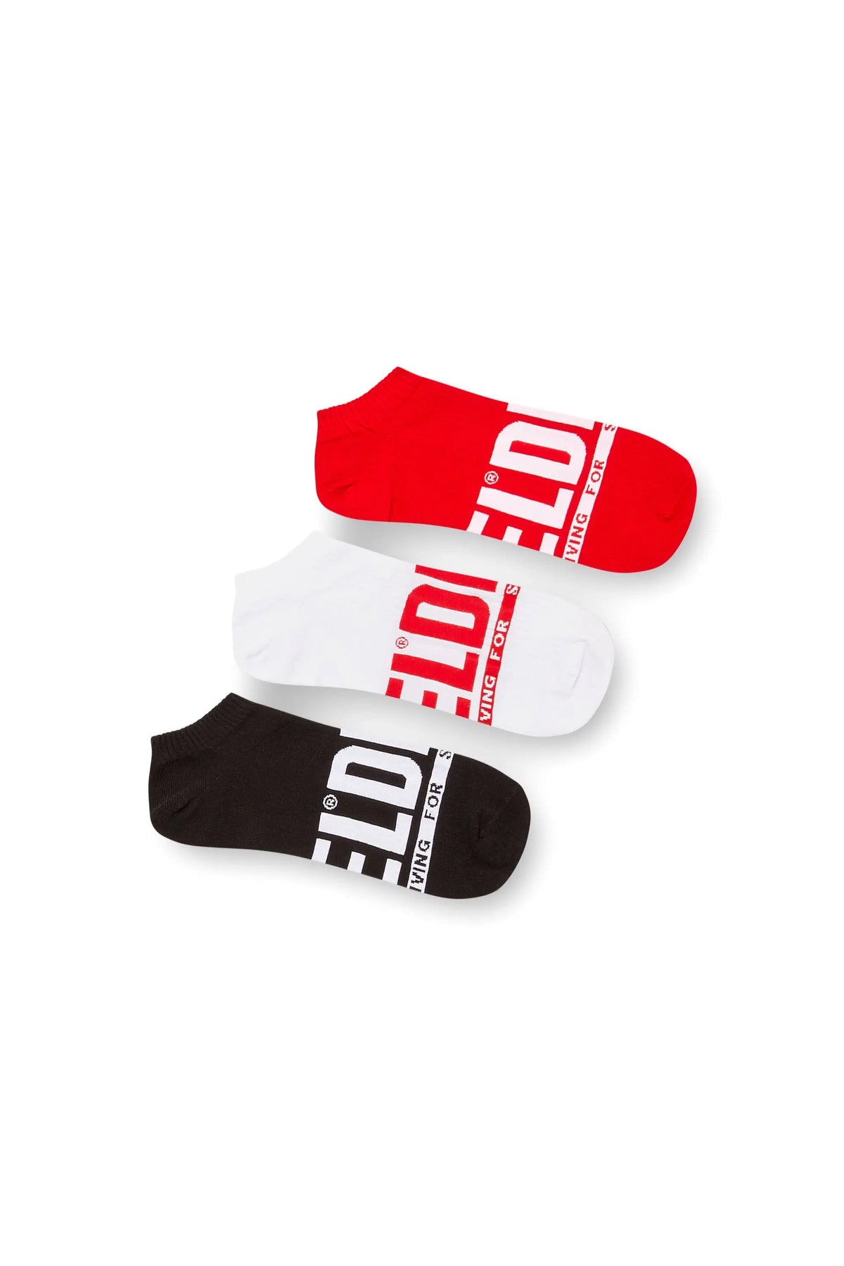 Three-pack low-cut logo socks