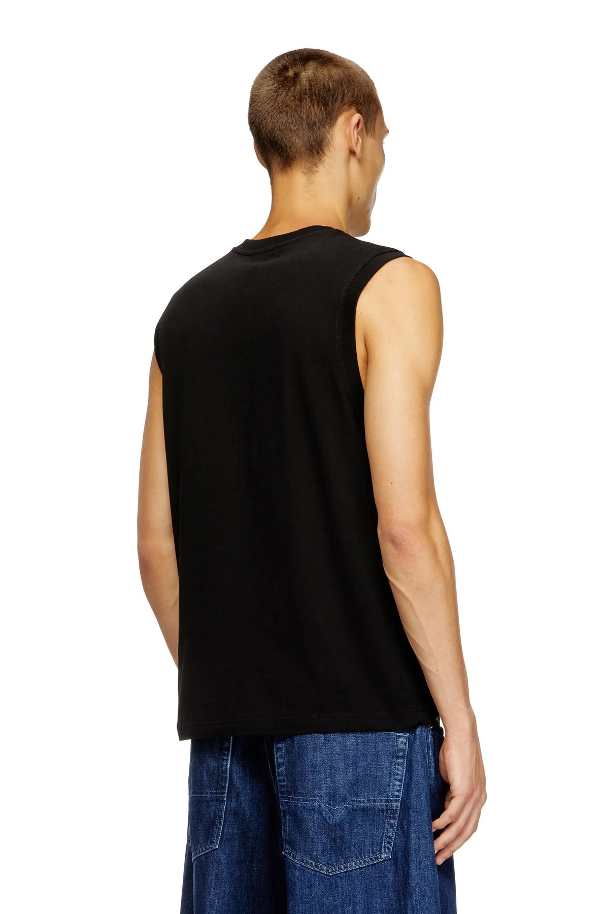 Tank top with chest logo print