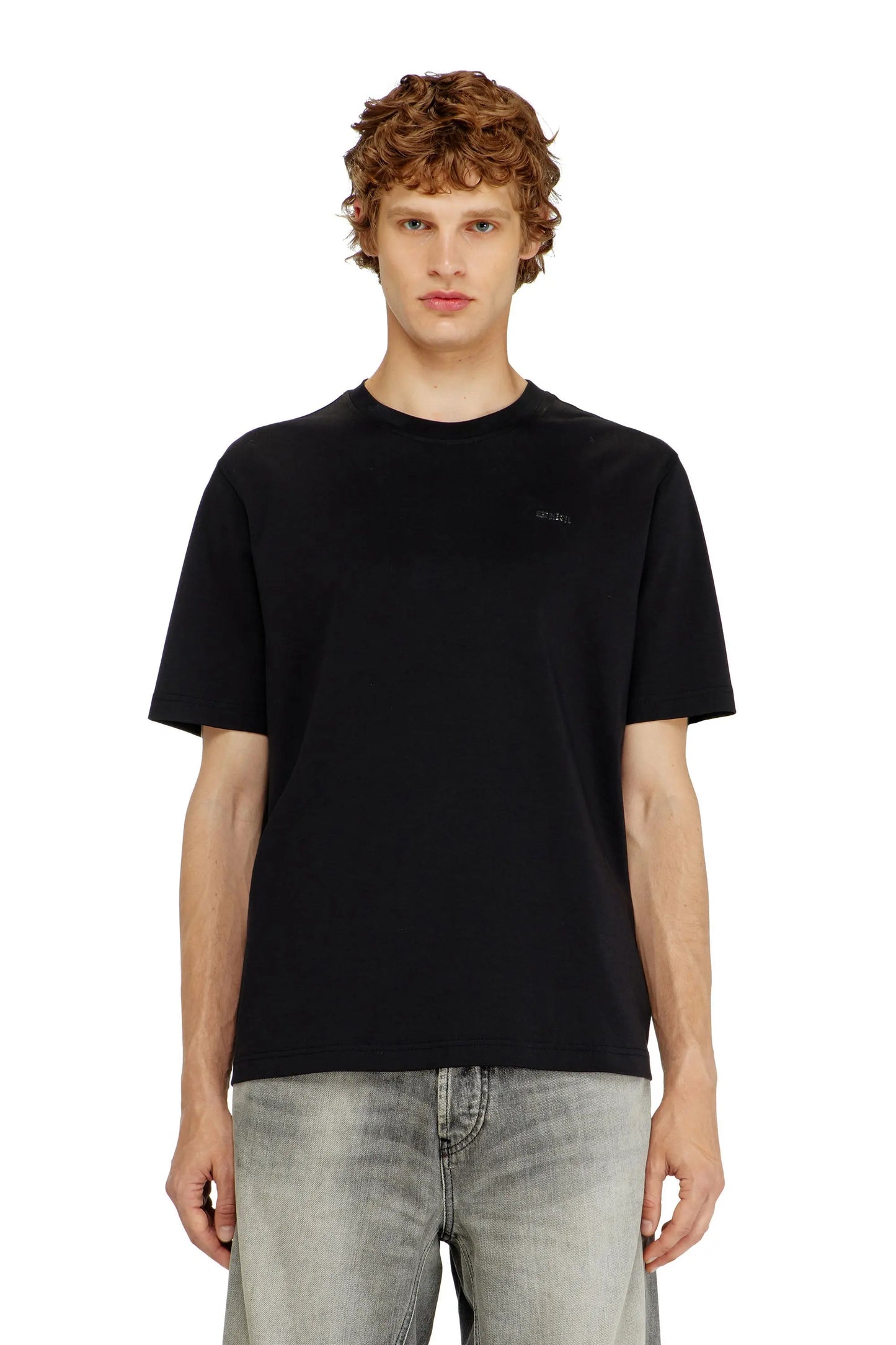 Cotton T-shirt with small logo on chest