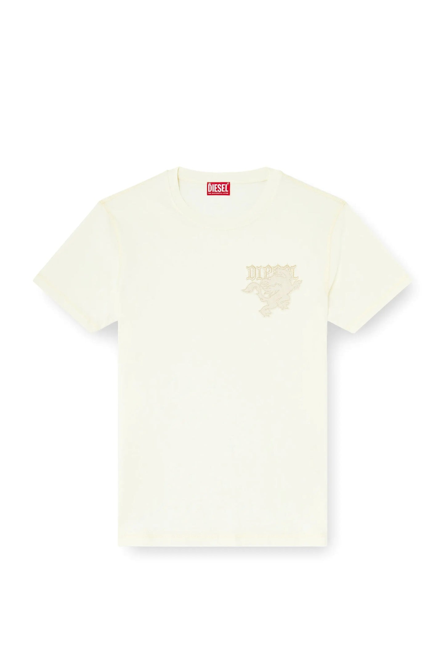 Regular T-shirt with embroidered patch