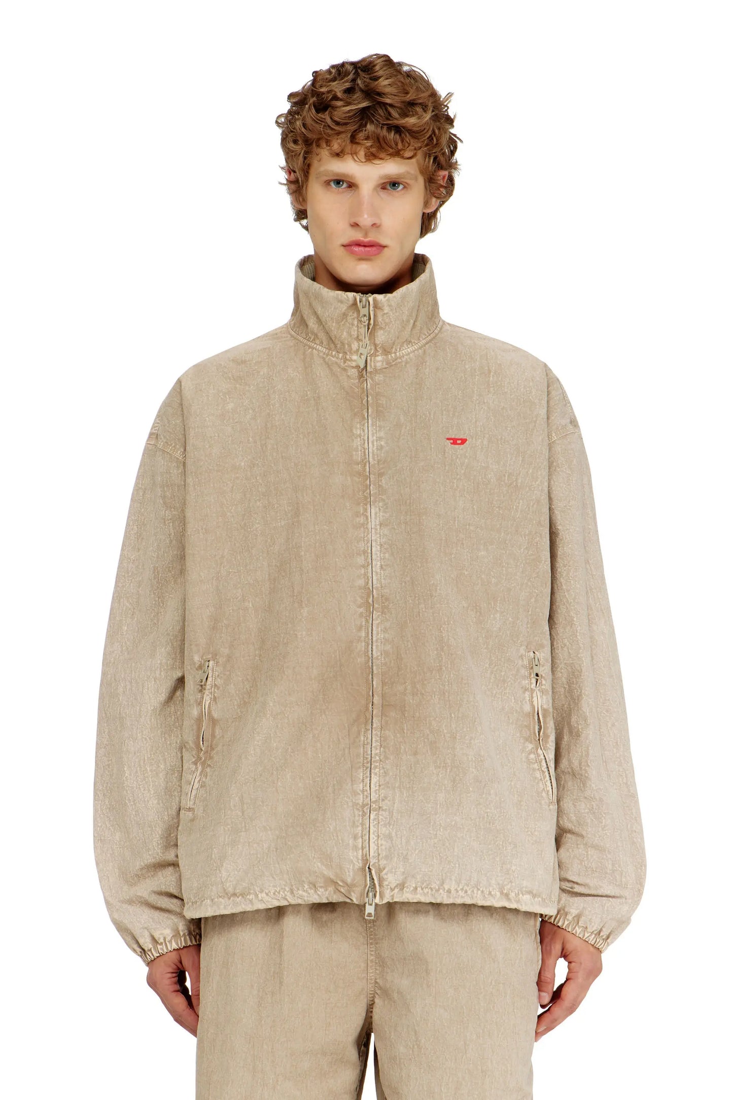 Treated taslan jacket with treated finish