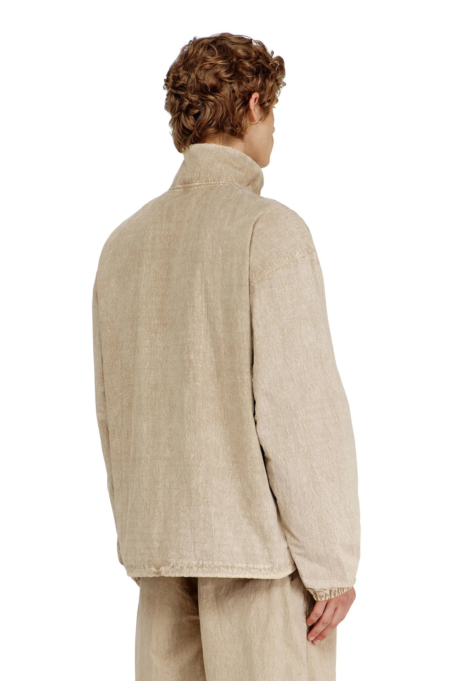 Treated taslan jacket with treated finish
