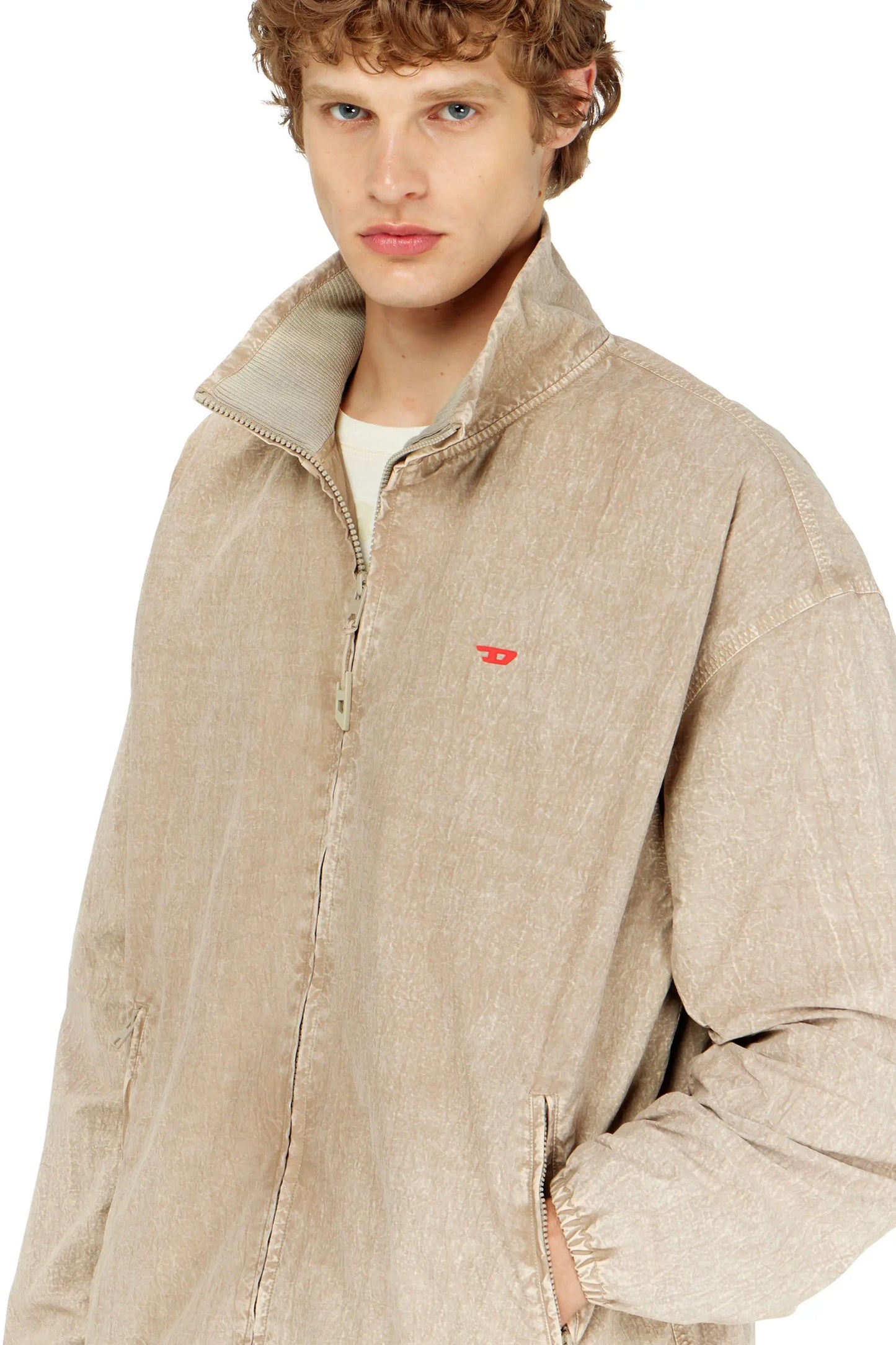 Treated taslan jacket with treated finish