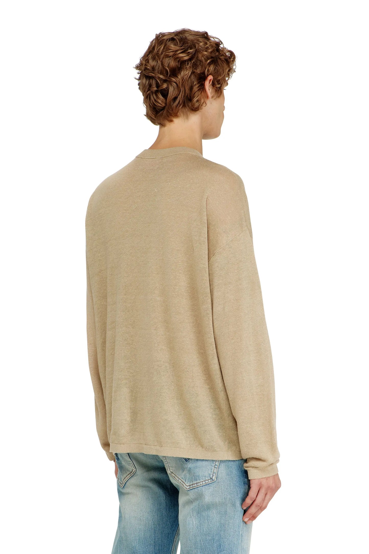Linen jumper with faded Phoenix print
