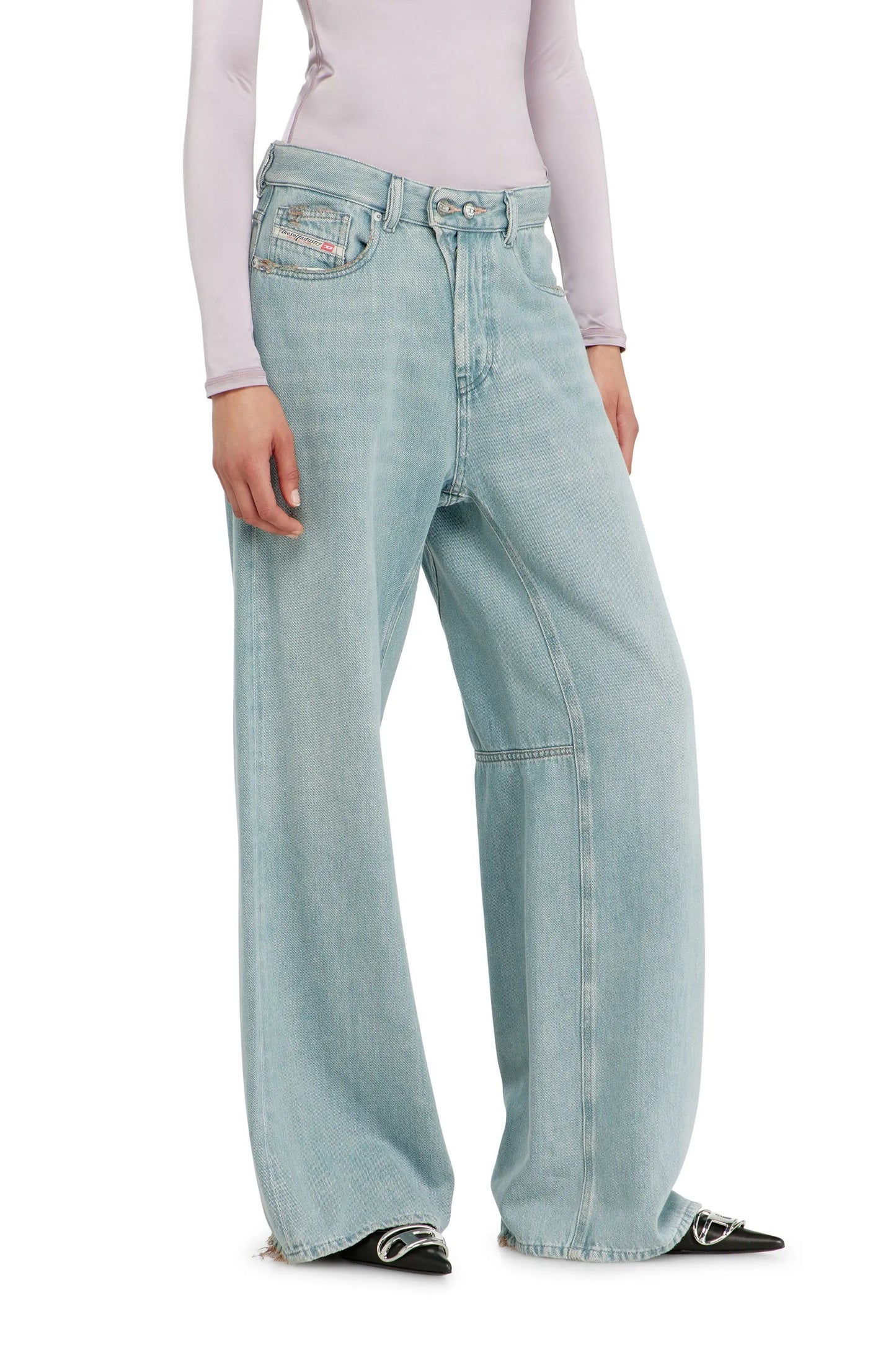 بنطال جينز 1996 D-Sire بقَصَّة مريحة وخصر منخفض