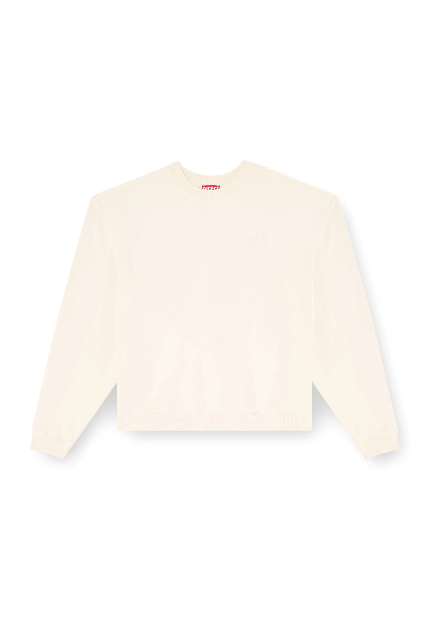 Cotton sweatshirt with logo embroidery