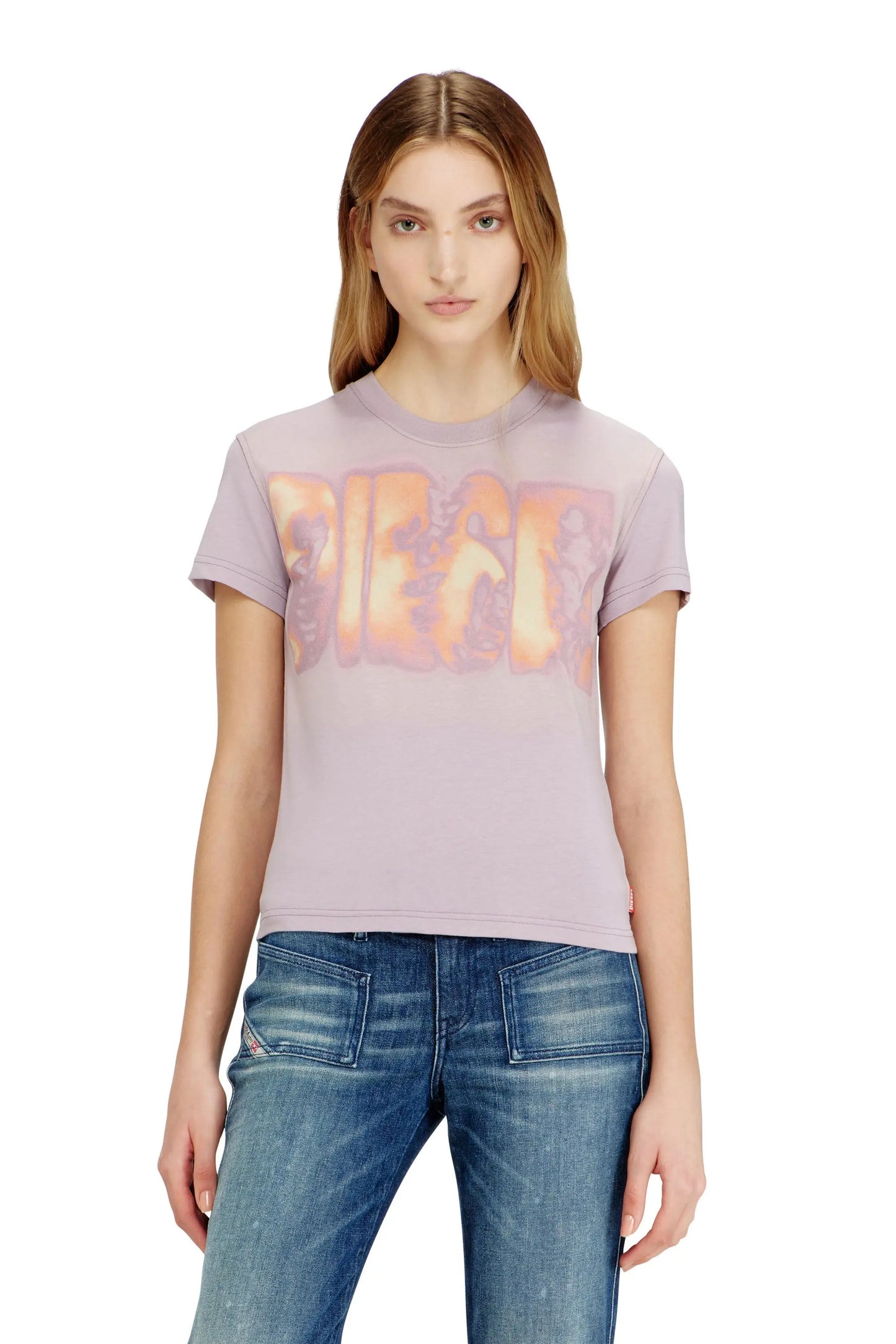 Slim jersey T-shirt with graphic print