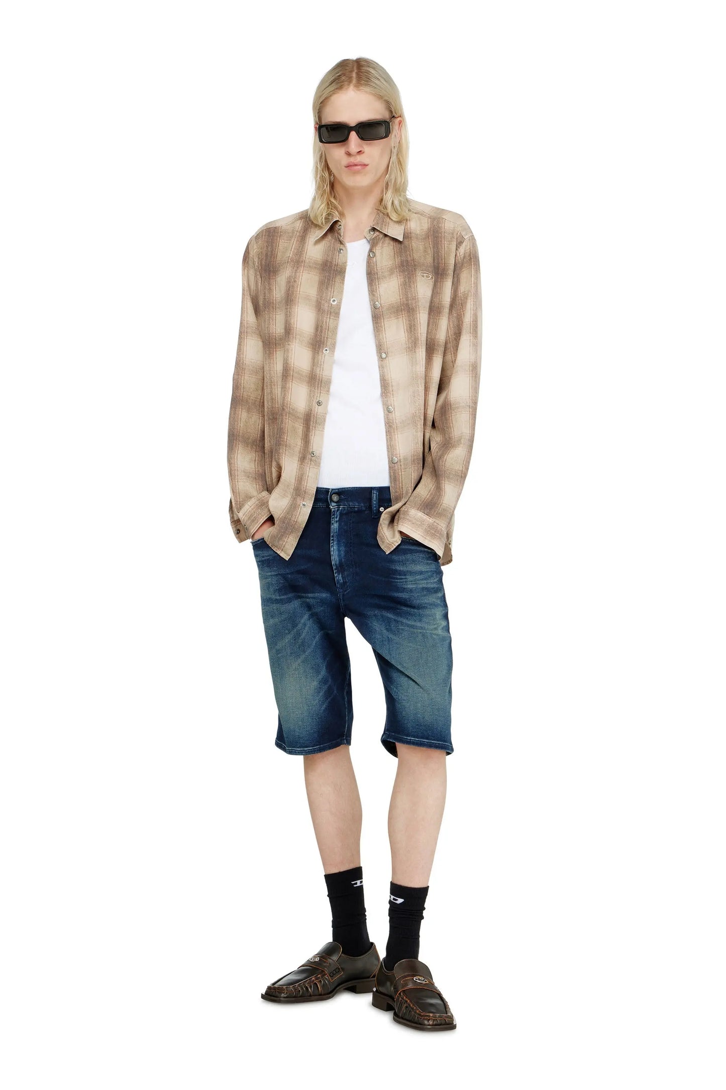 Chino shorts in shaded JoggJeans
