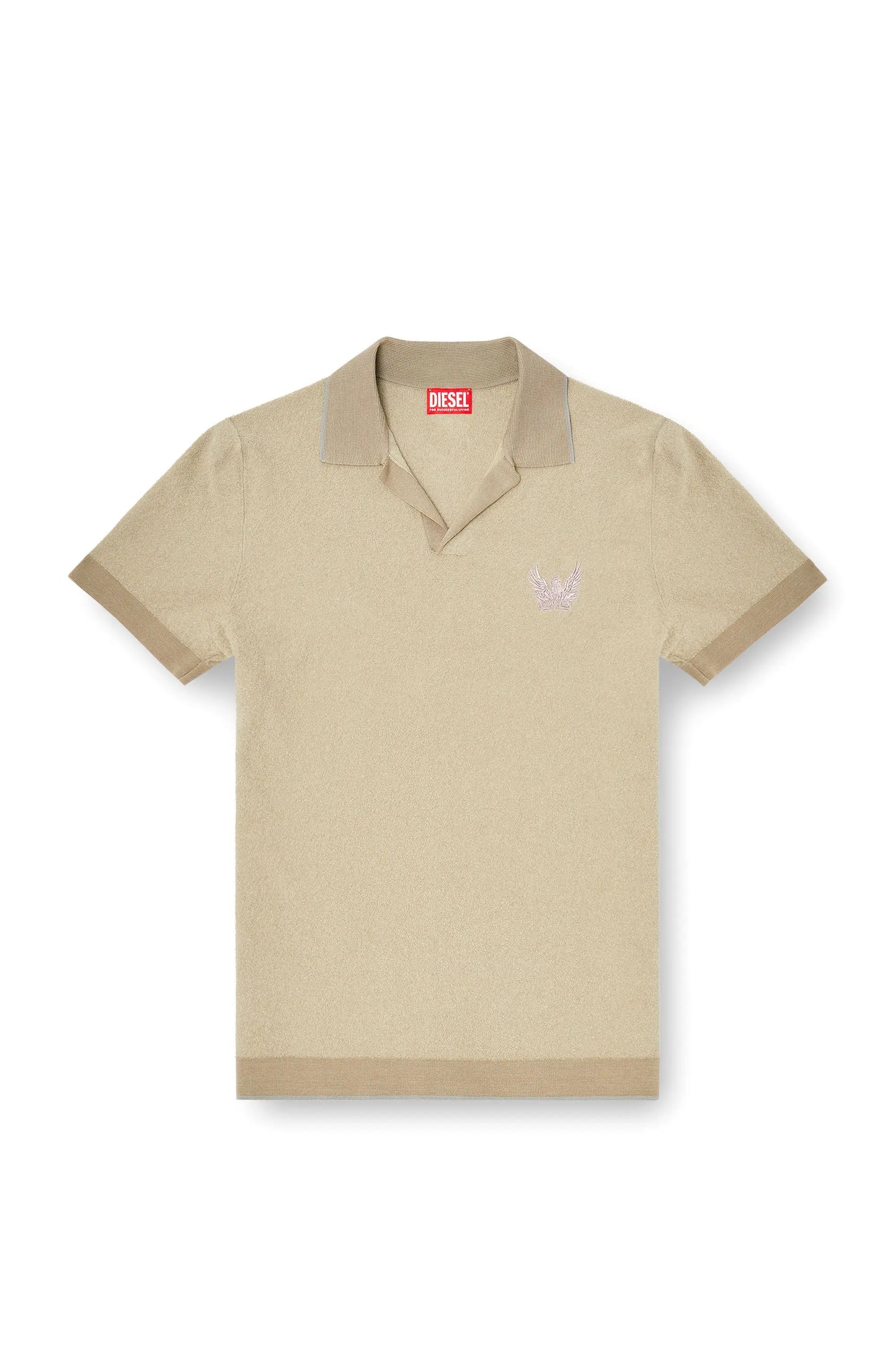 Bouclé-knit polo shirt with Phoenix logo