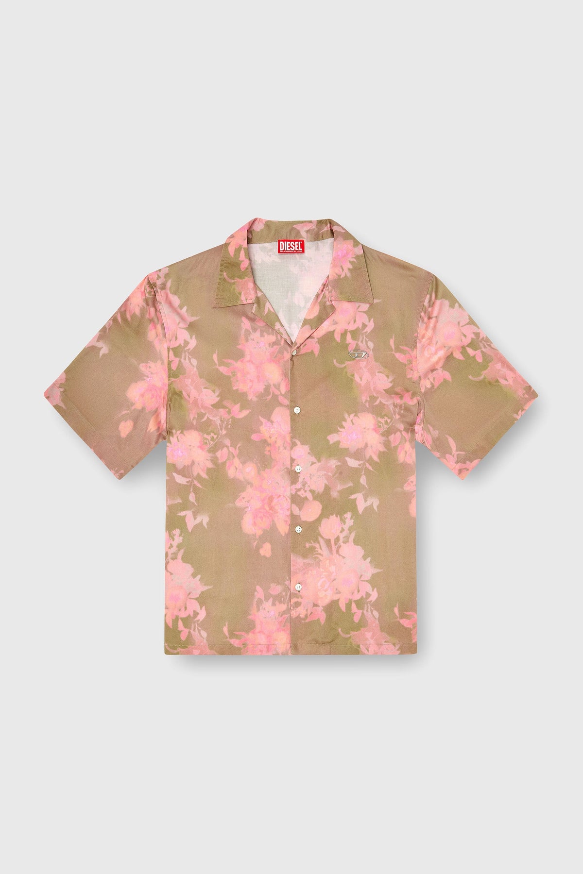 Lyocell shirt with all-over floral print