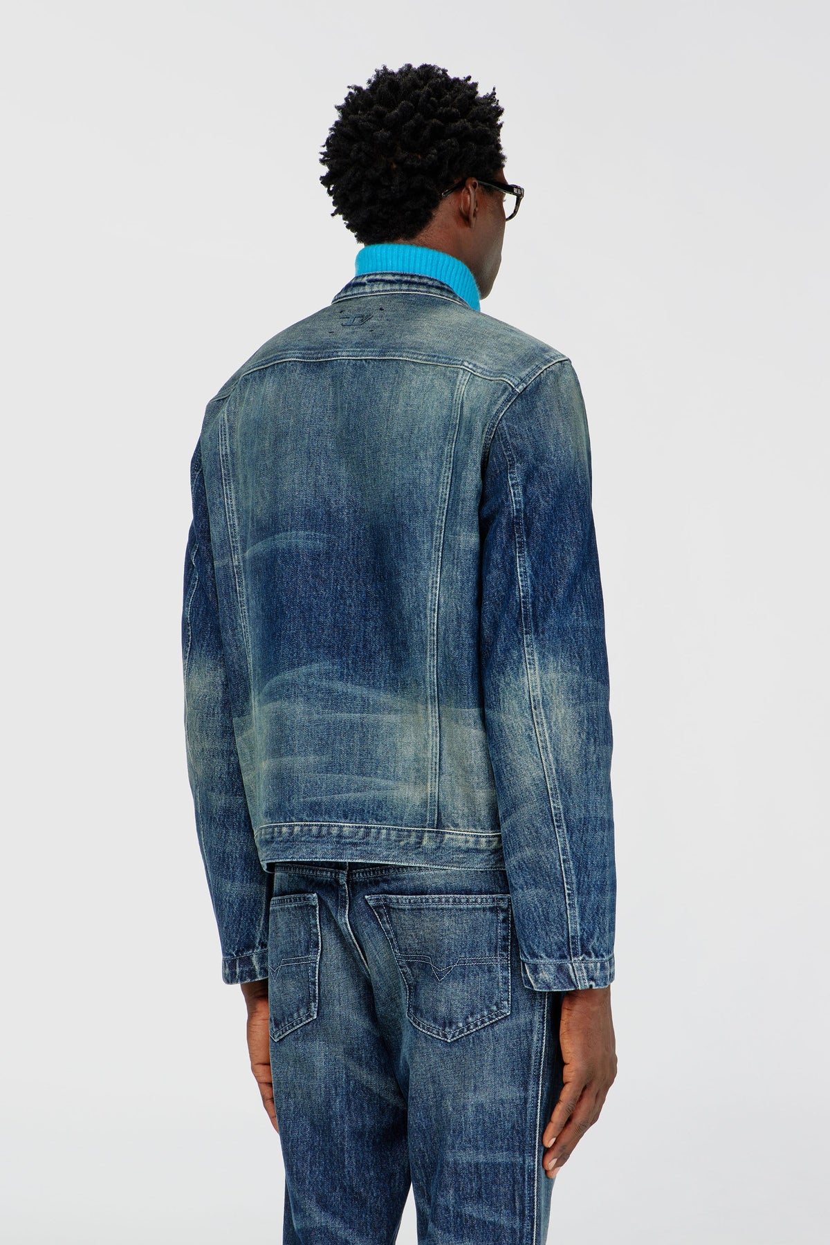 Moto jacket in denim