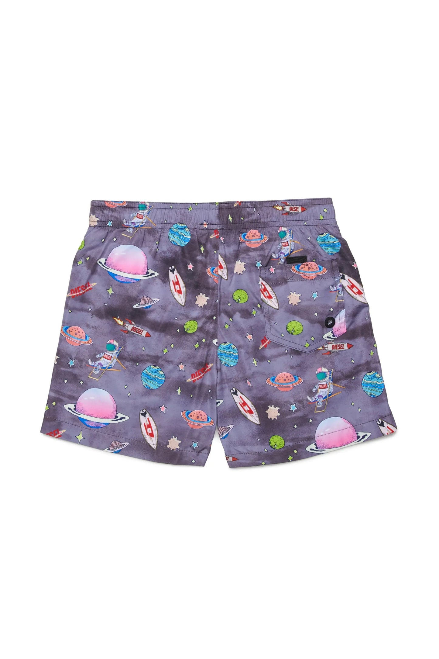 Swim shorts with all-over space print