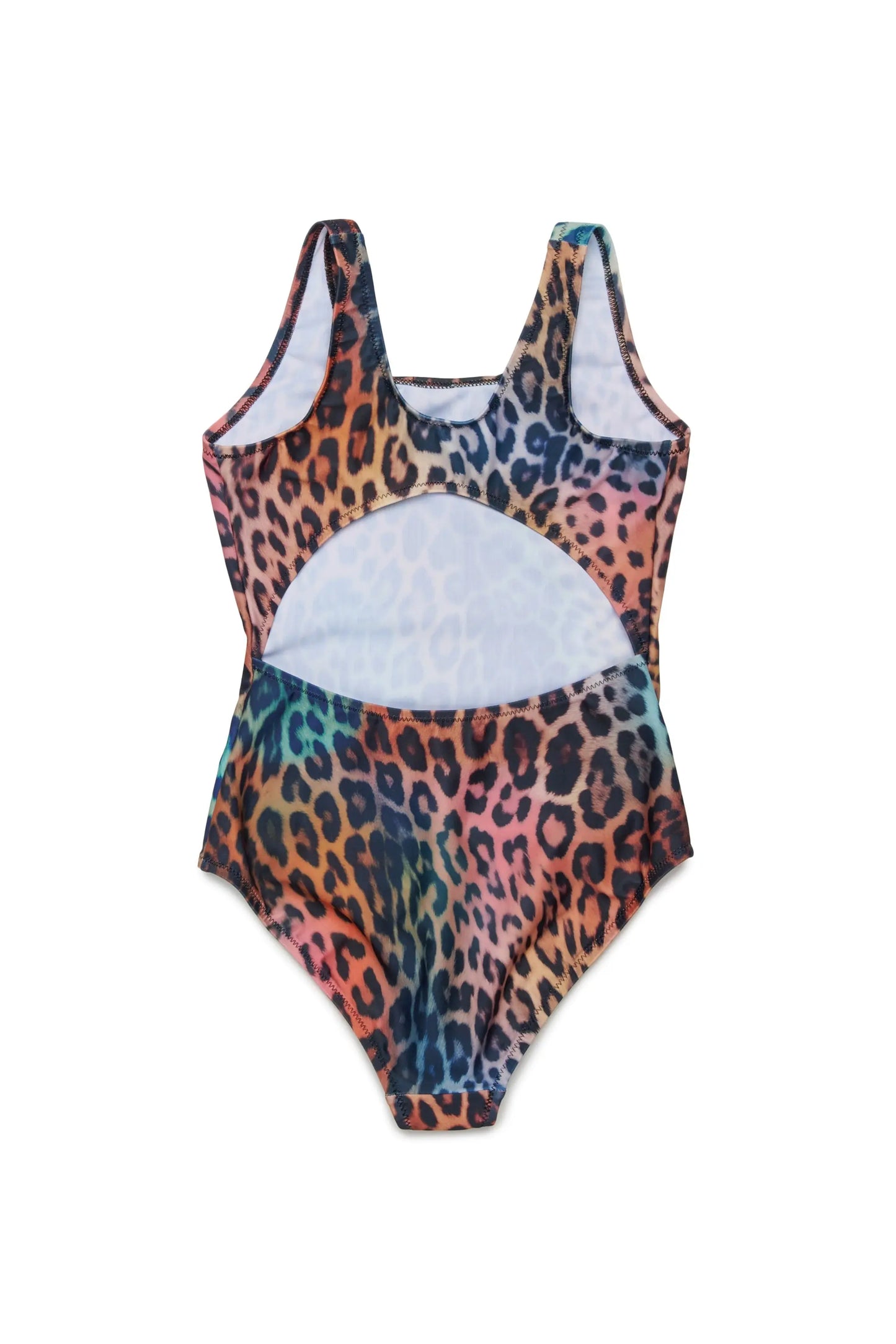 Swimsuit with multicolour animal print