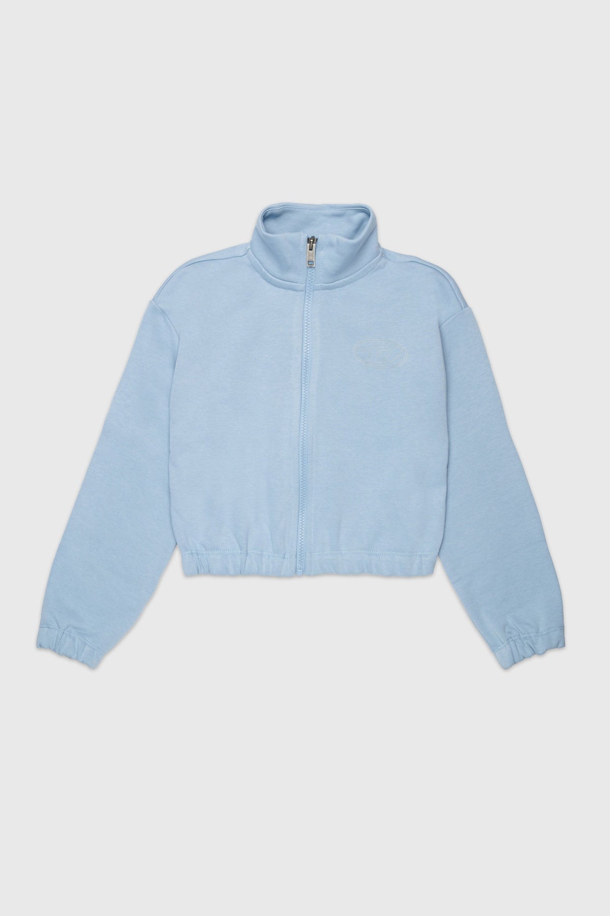 Zip-up sweatshirt with Oval D logo