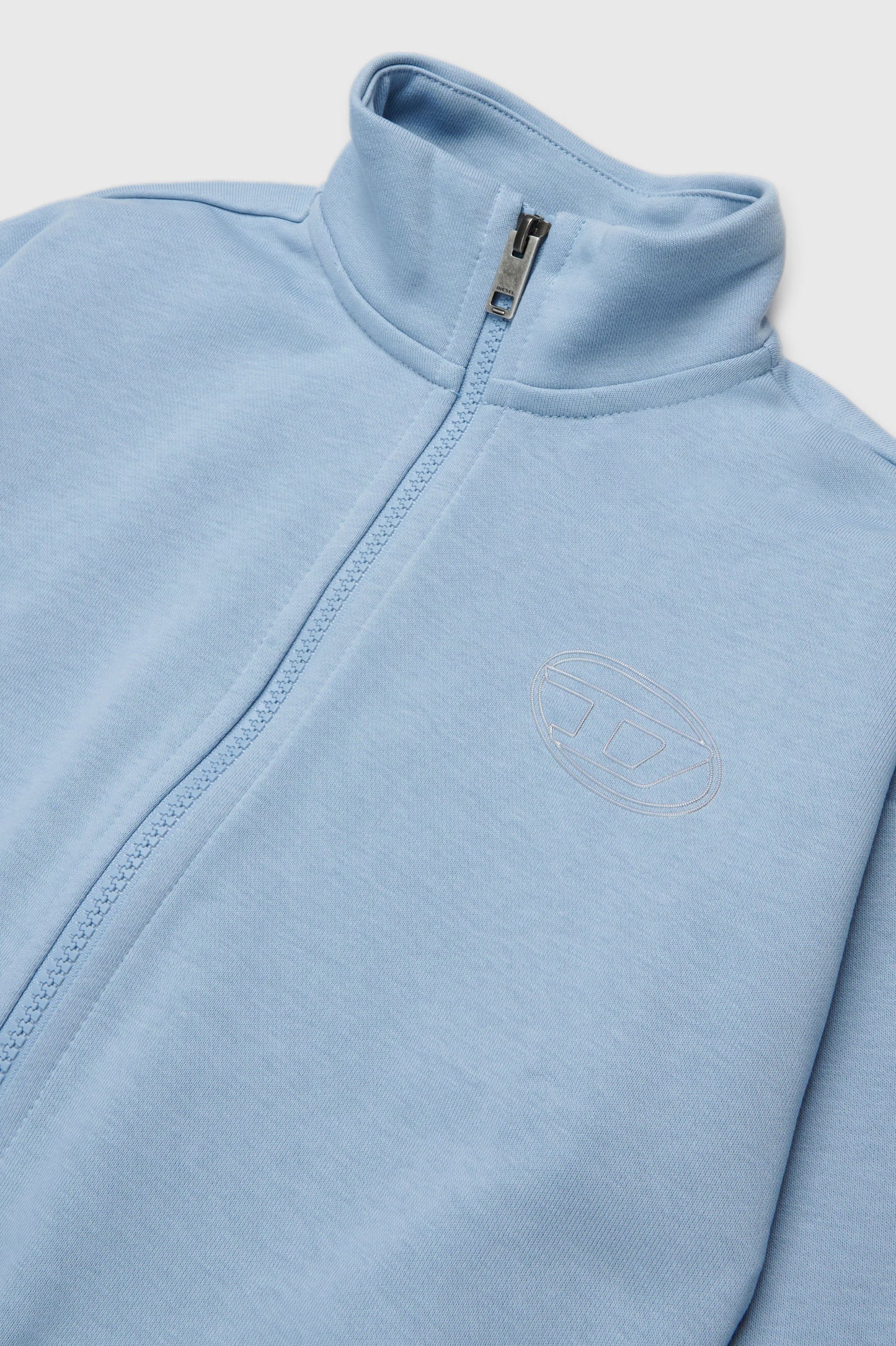 Zip-up sweatshirt with Oval D logo