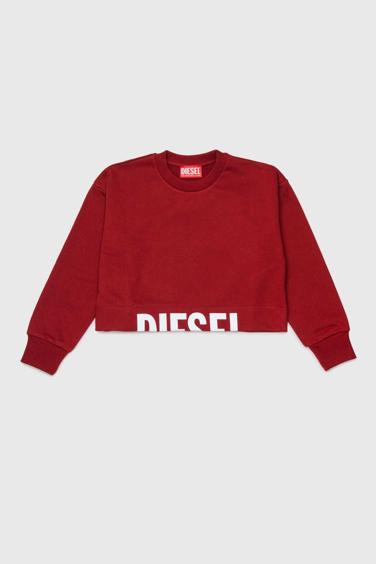 Sweatshirt with cut-off logo