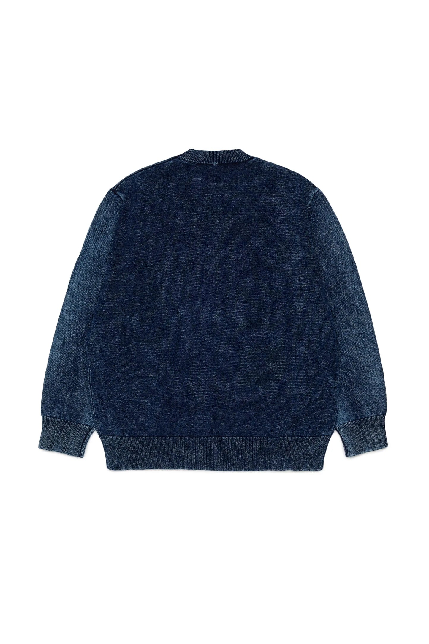 Denim-effect jumper with phoenix motif