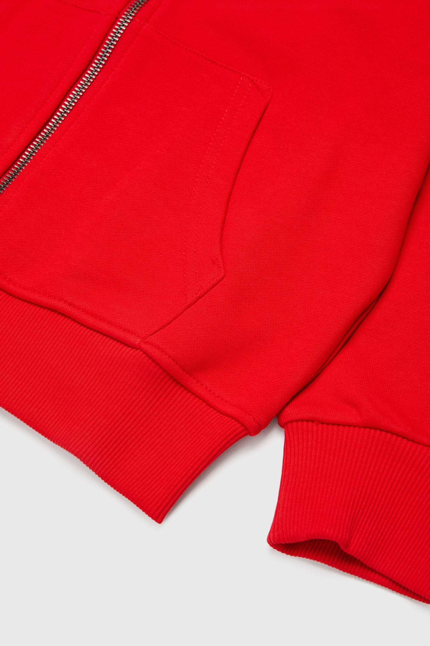 Zip-up sweatshirt with two-tone Oval D print
