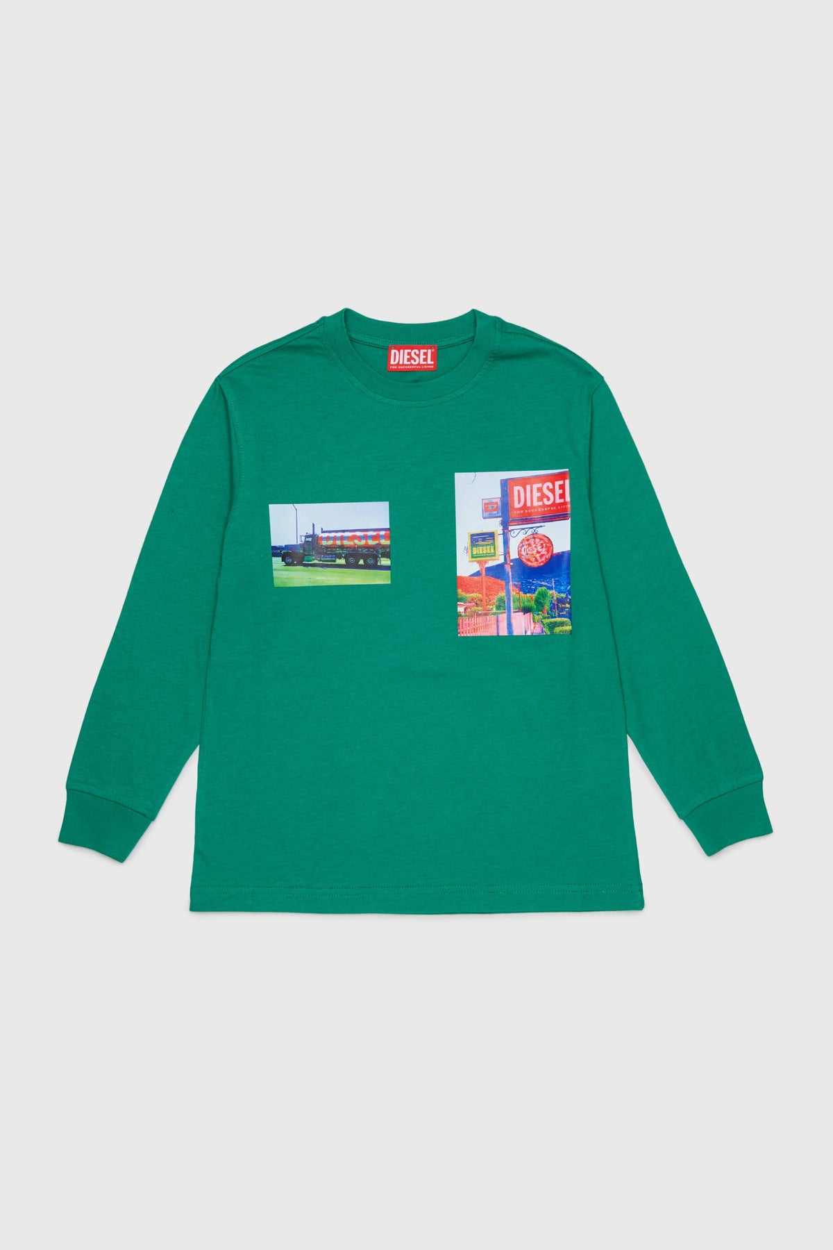 Long-sleeve T-shirt with photo prints