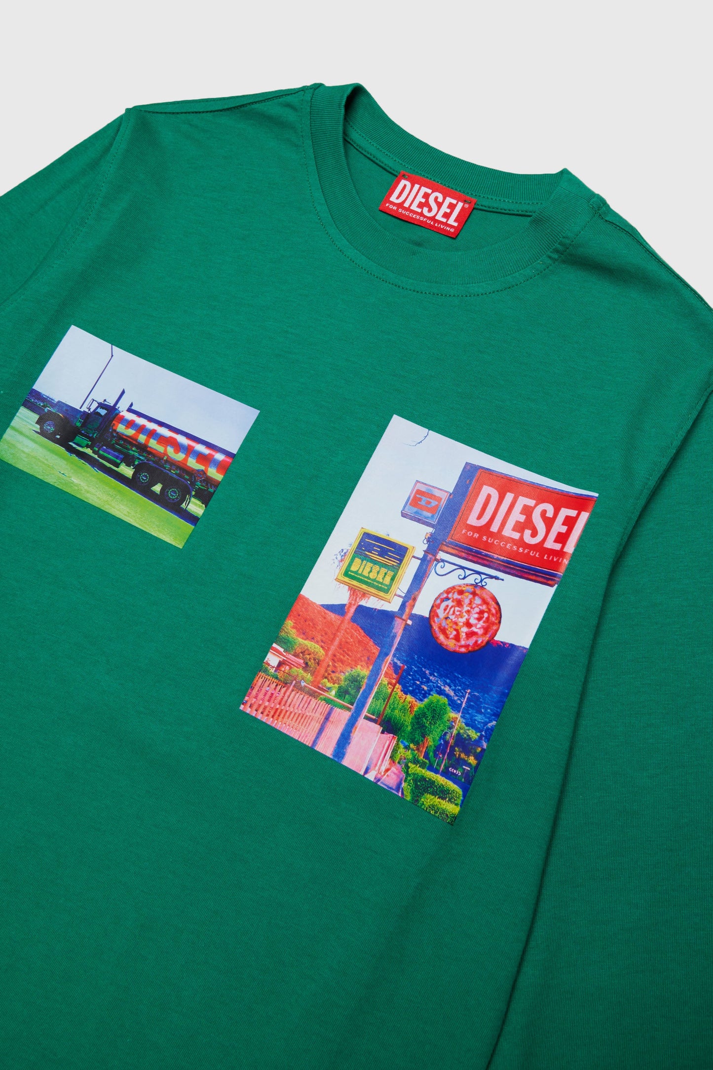 Long-sleeve T-shirt with photo prints