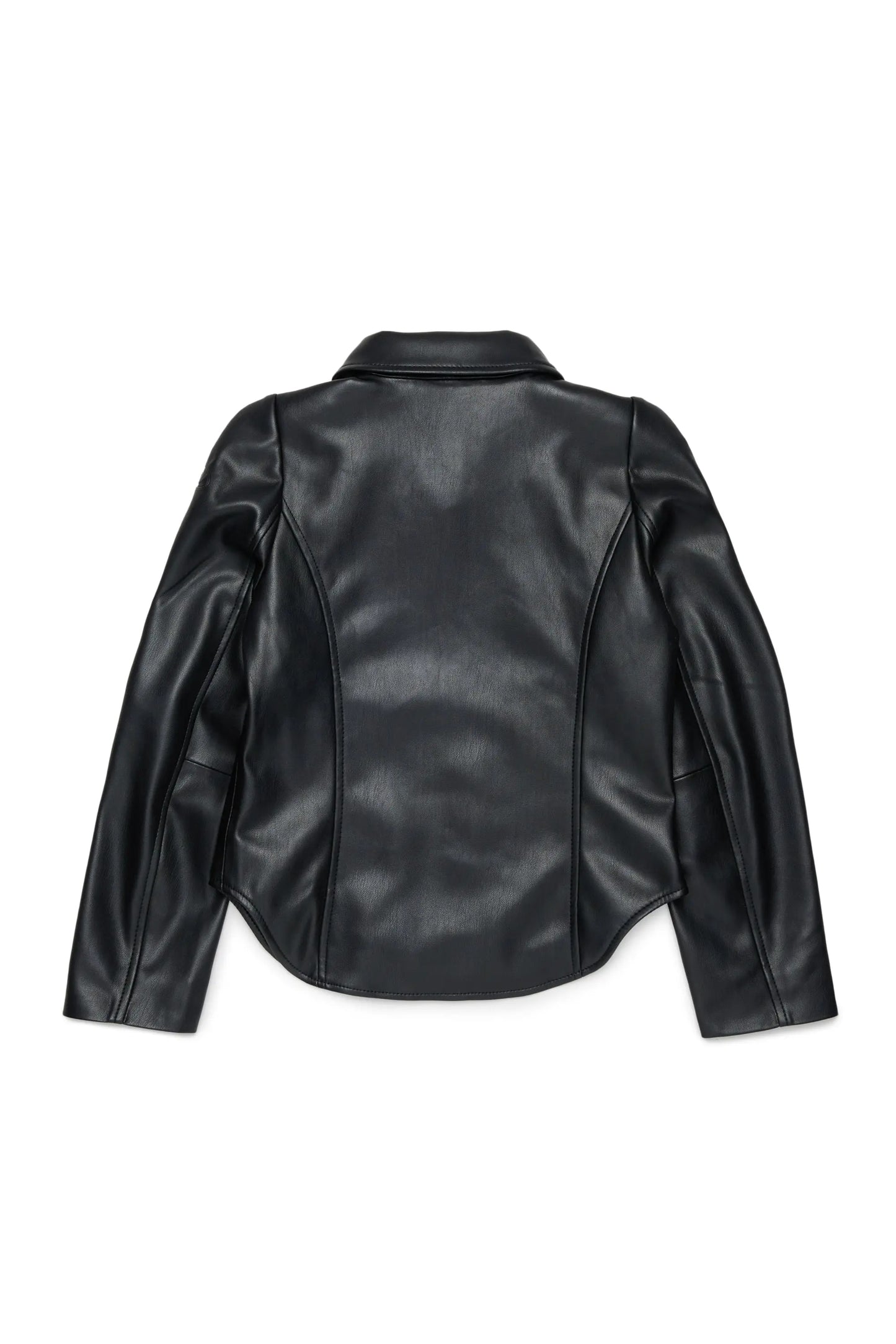 Shirt jacket in coated fabric