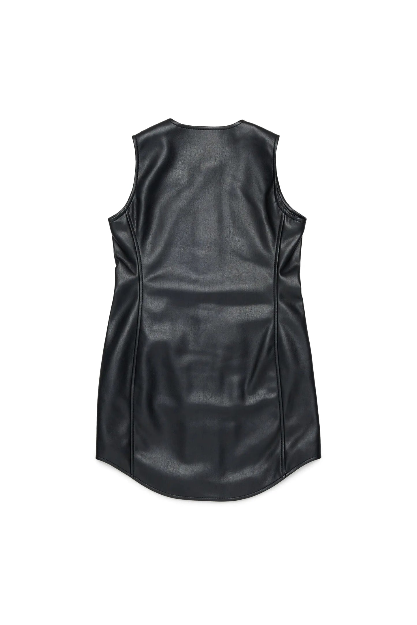 Zip-through sleeveless shirt dress