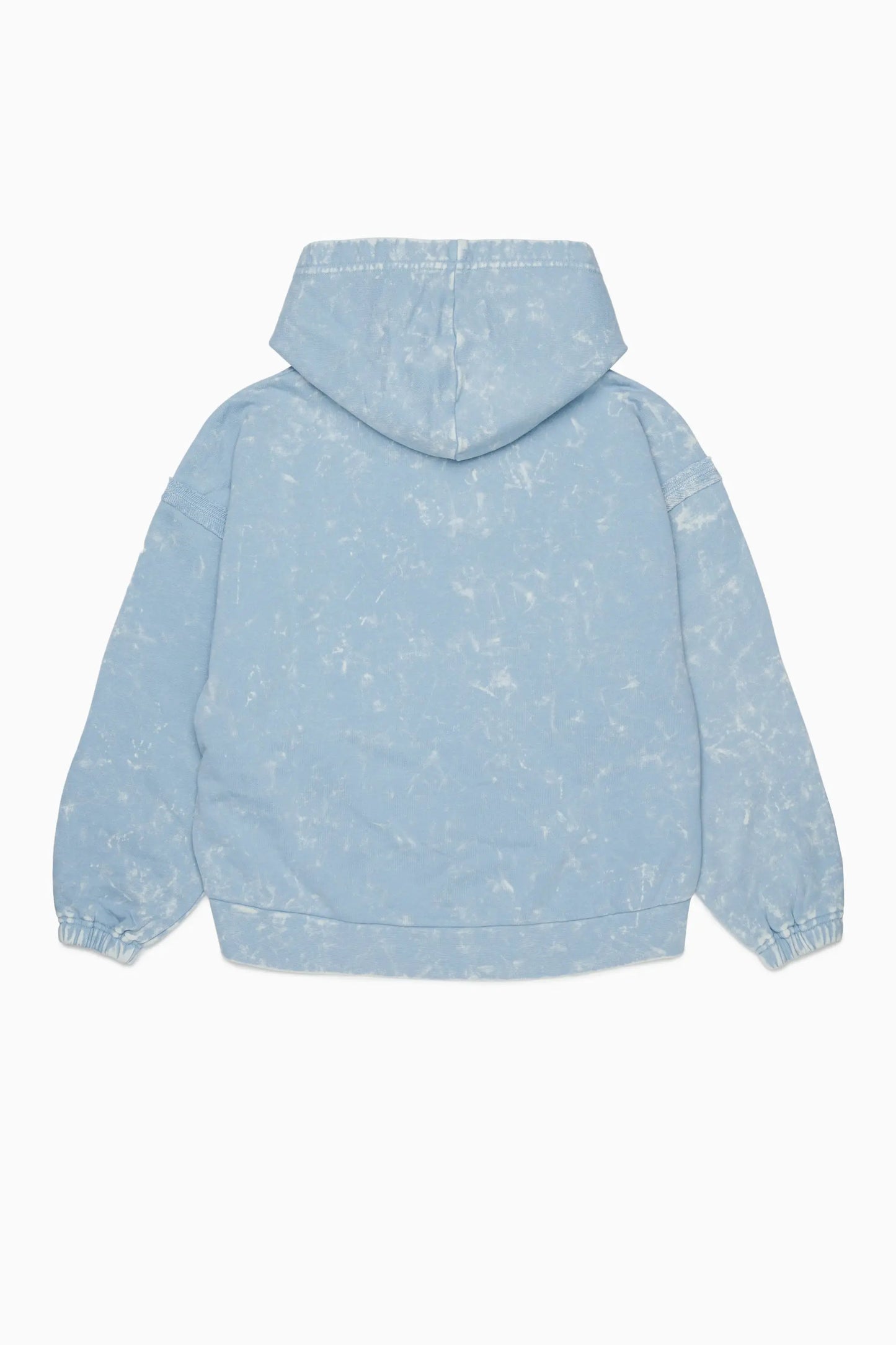 Tie-dye-effect hoodie with rainbow logo
