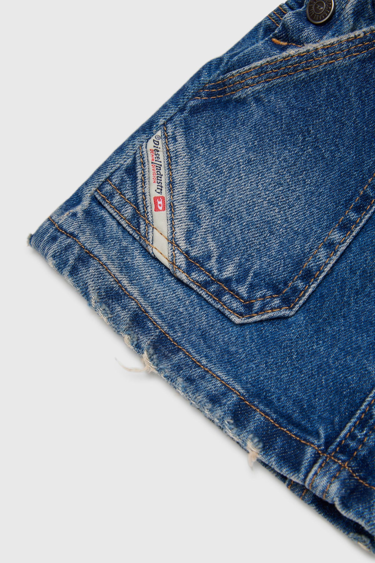 Denim dungaree dress