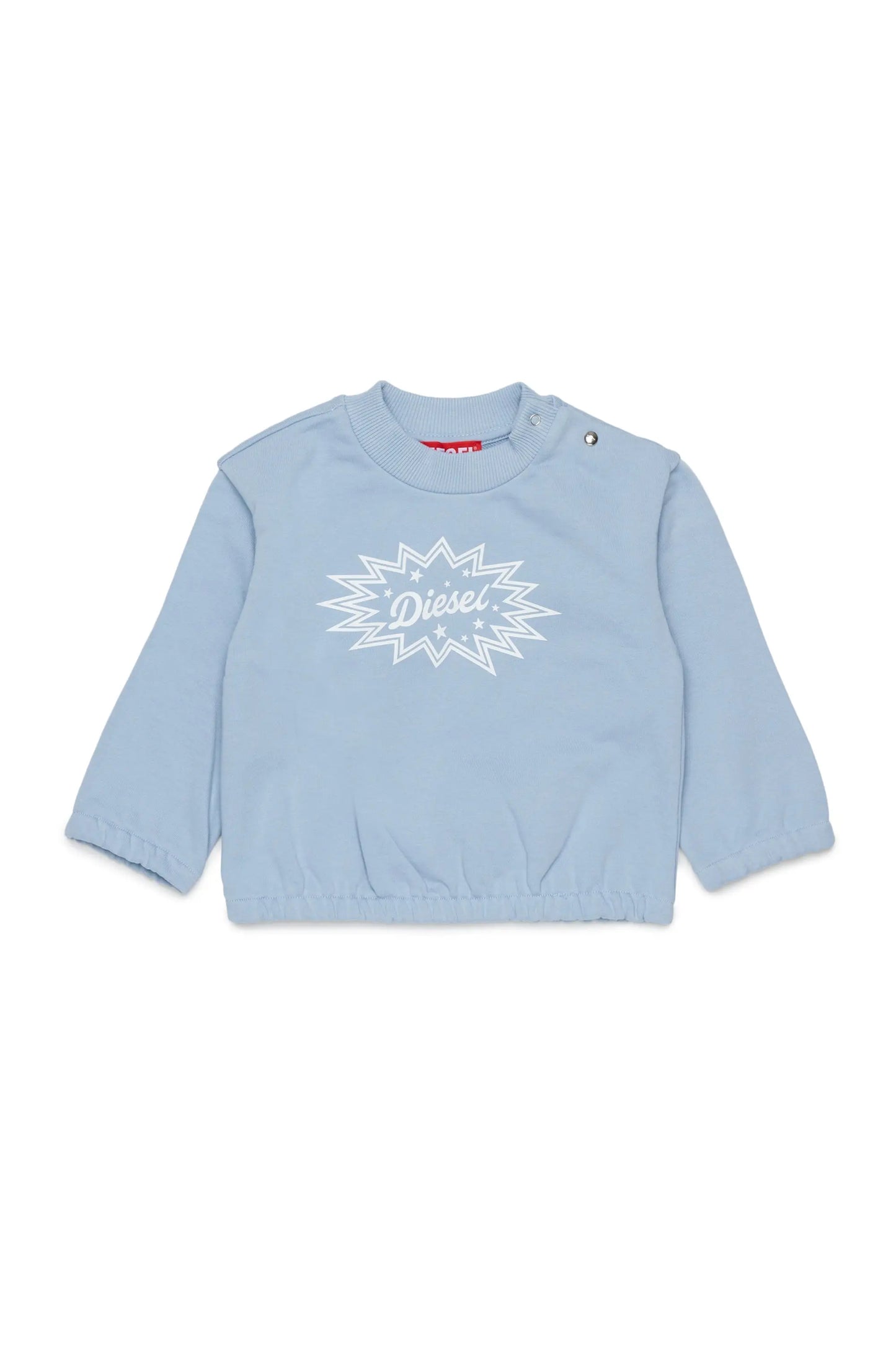 Cotton sweatshirt with starburst logo print
