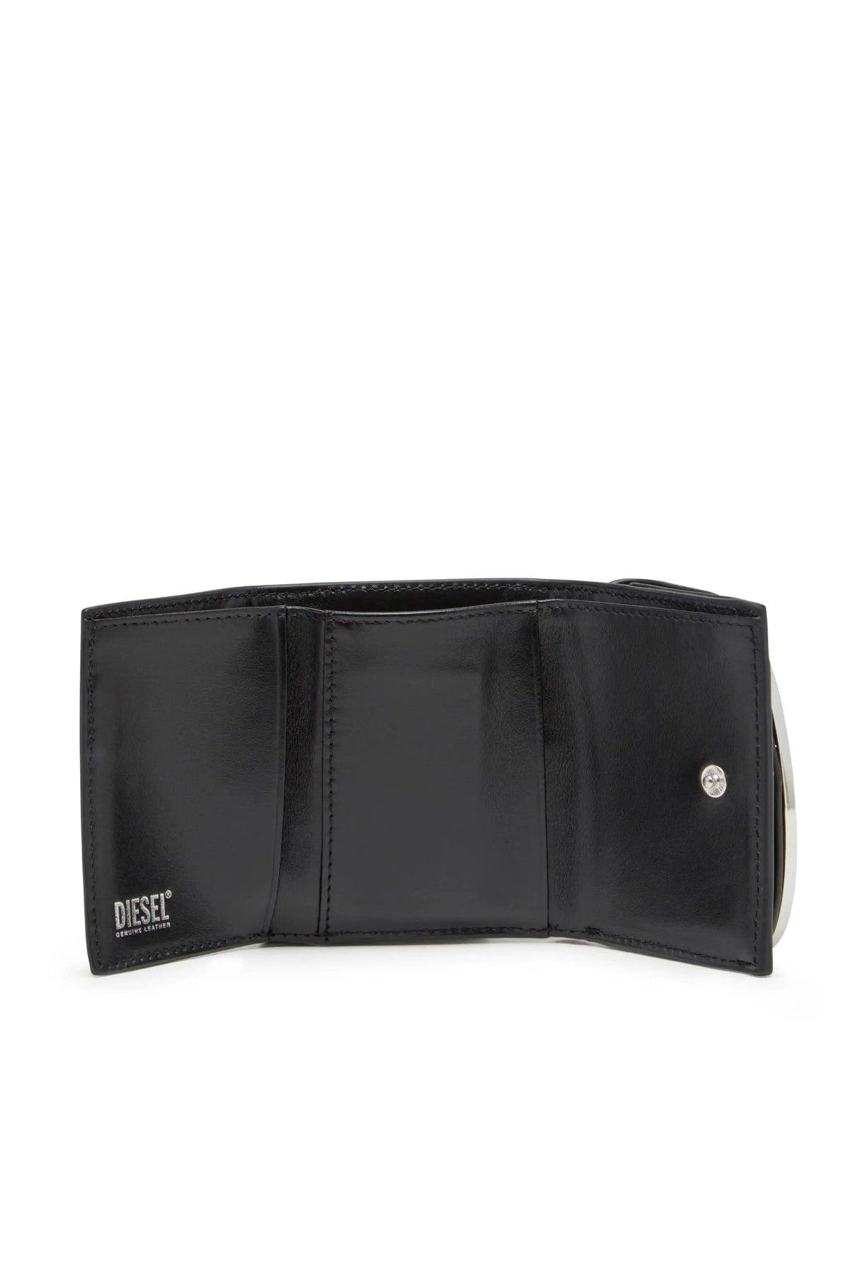 Tri-fold wallet in leather