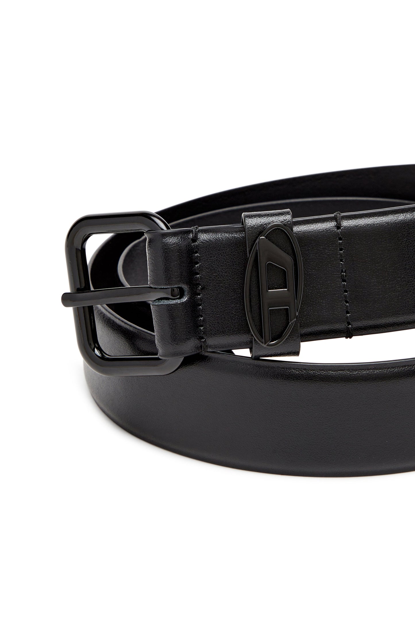 3.9cm logo-plaque embellished leather belt