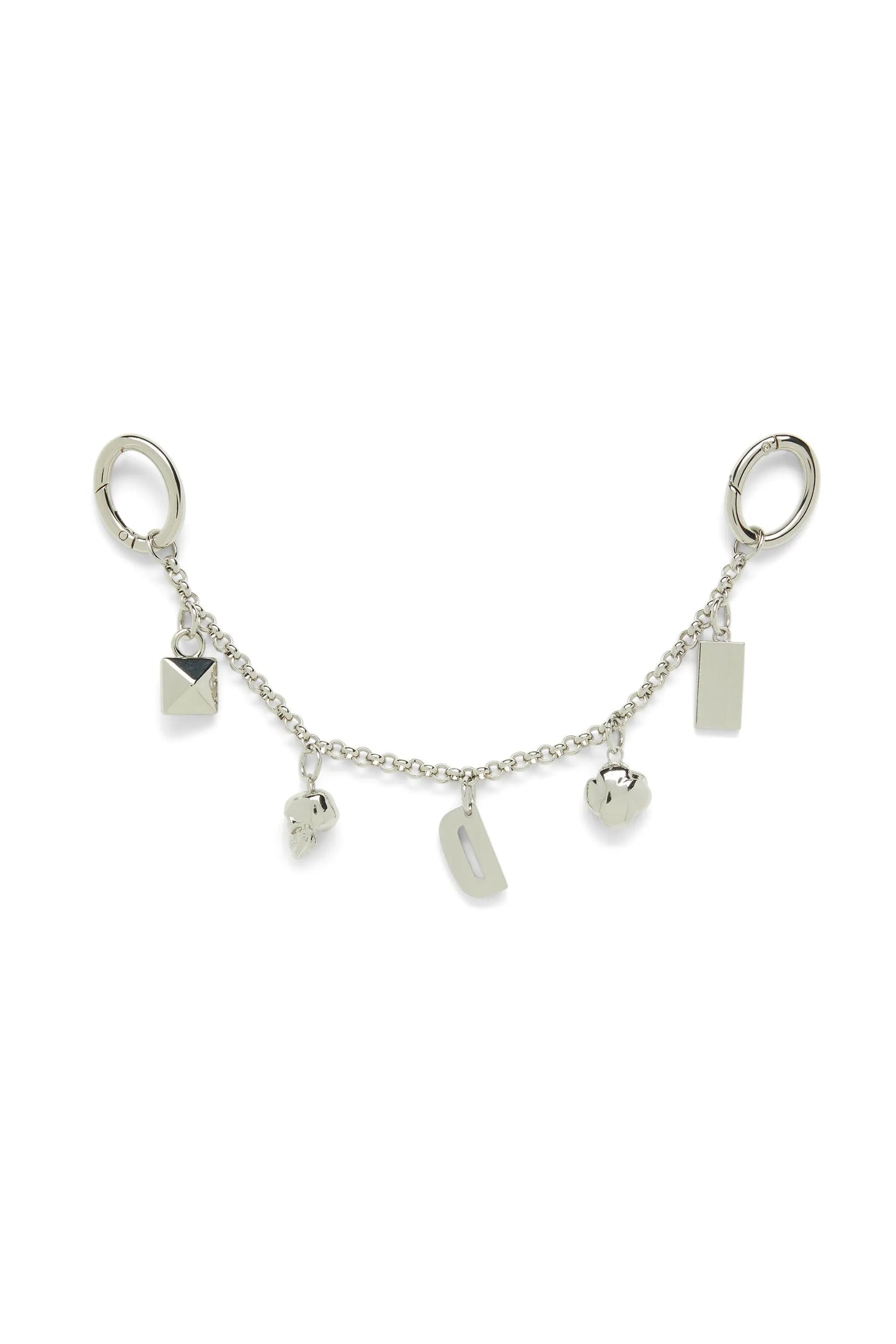 Metal chain charm with iconic pendants