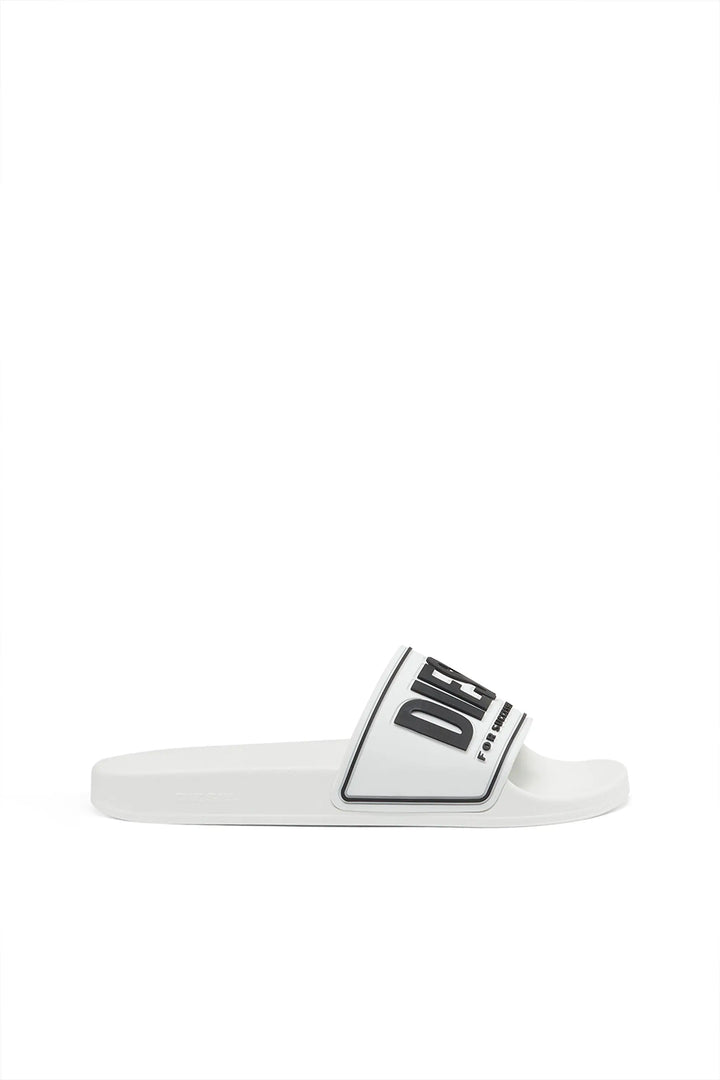 Sa-Mayemi-Rubber slides with embossed logo Diesel