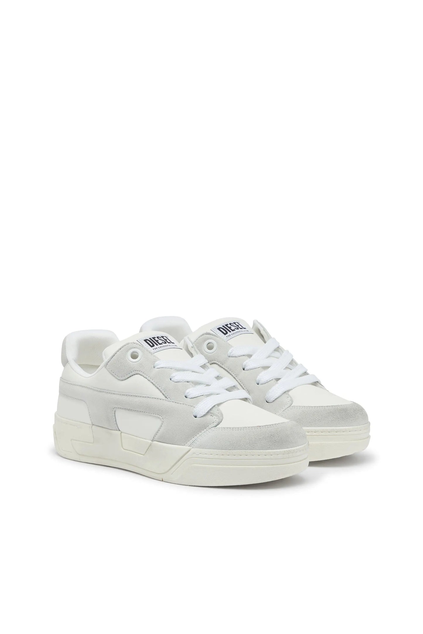 S-D-Ollie - Distressed sneakers in leather and suede