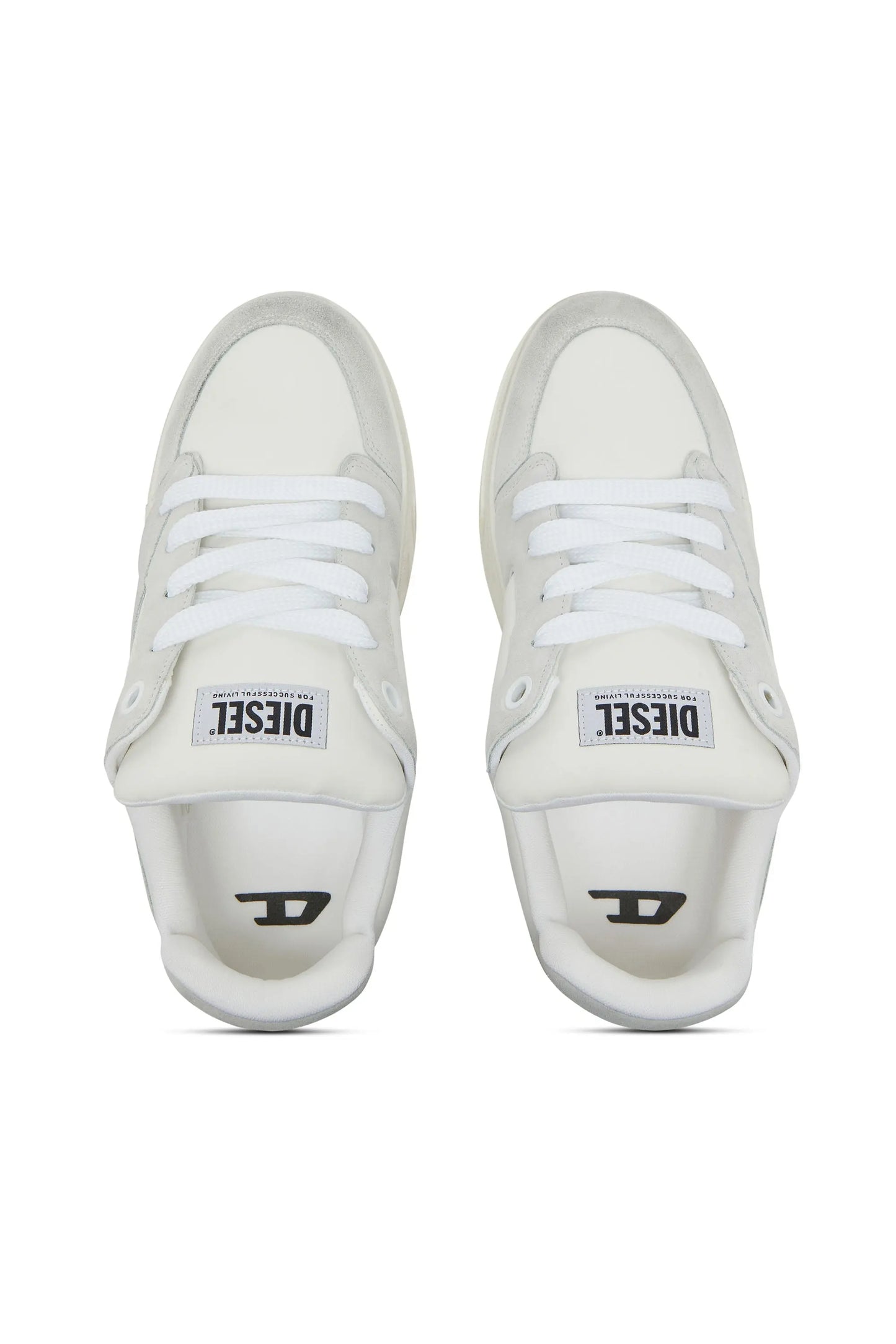 S-D-Ollie - Distressed sneakers in leather and suede