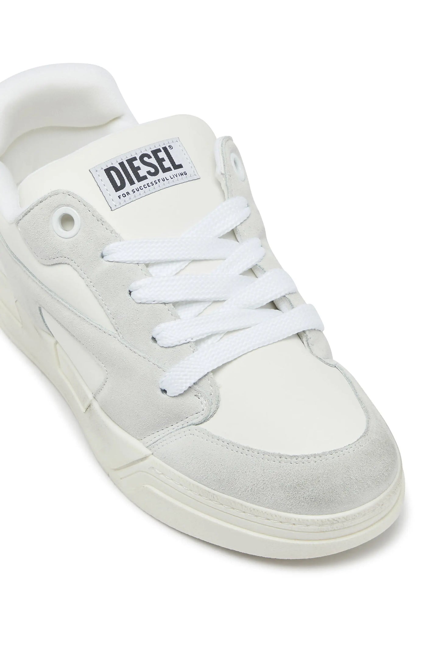 S-D-Ollie - Distressed sneakers in leather and suede