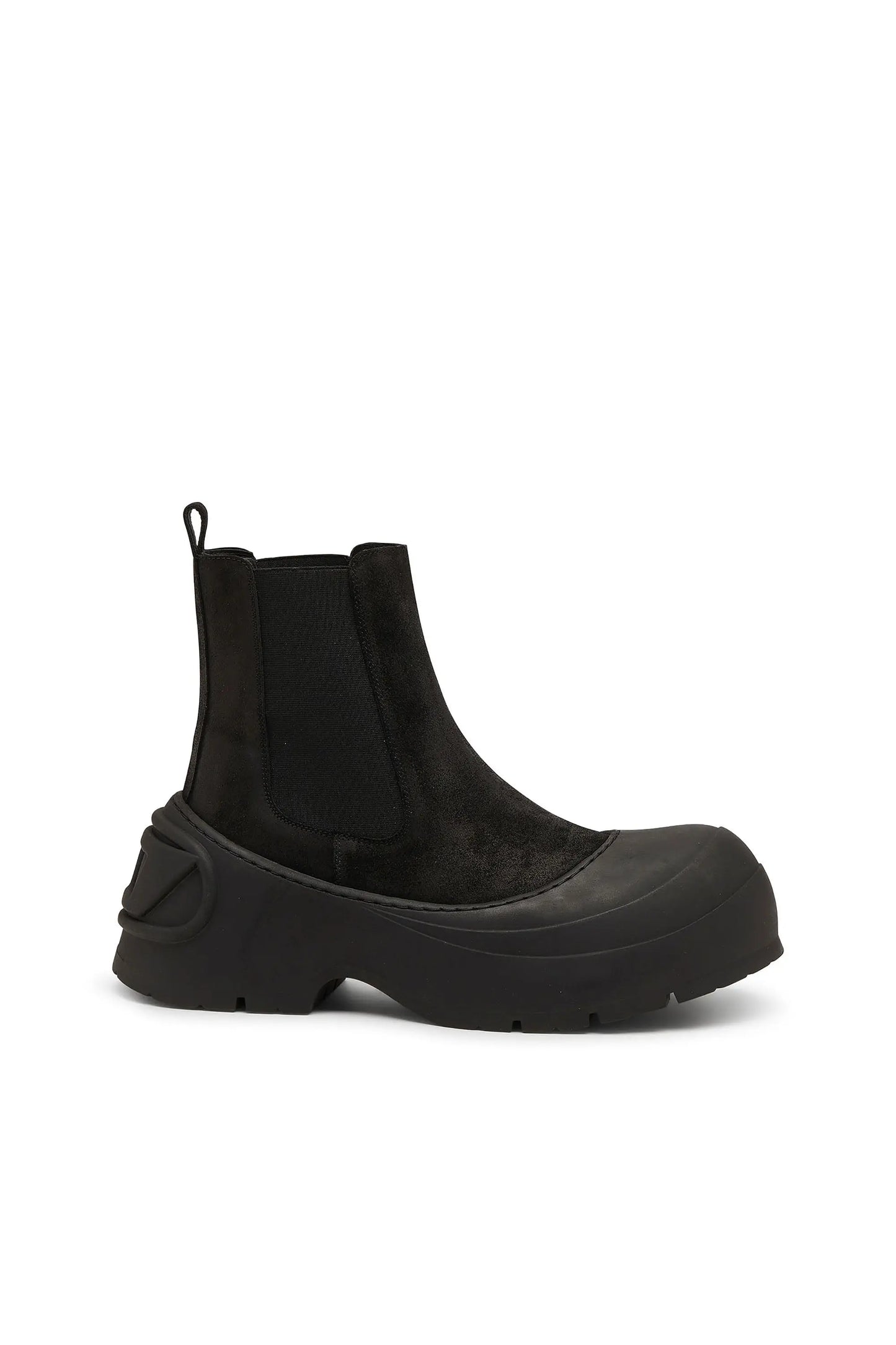 D-Donald-Chelsea boots in waxed suede and rubber
