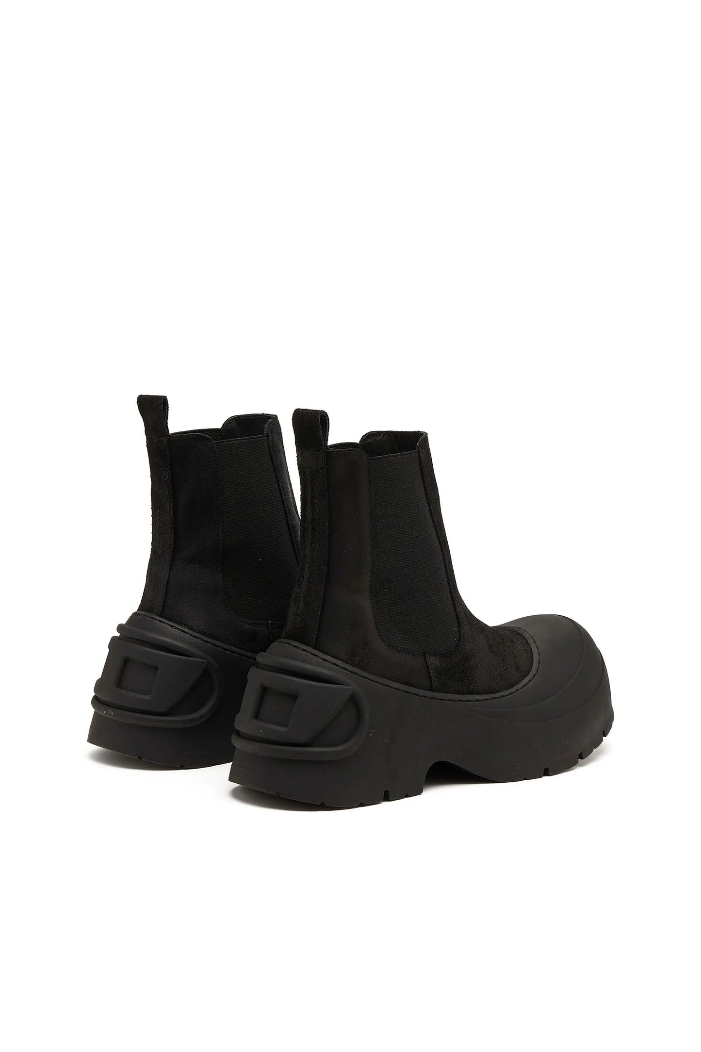 D-Donald-Chelsea boots in waxed suede and rubber