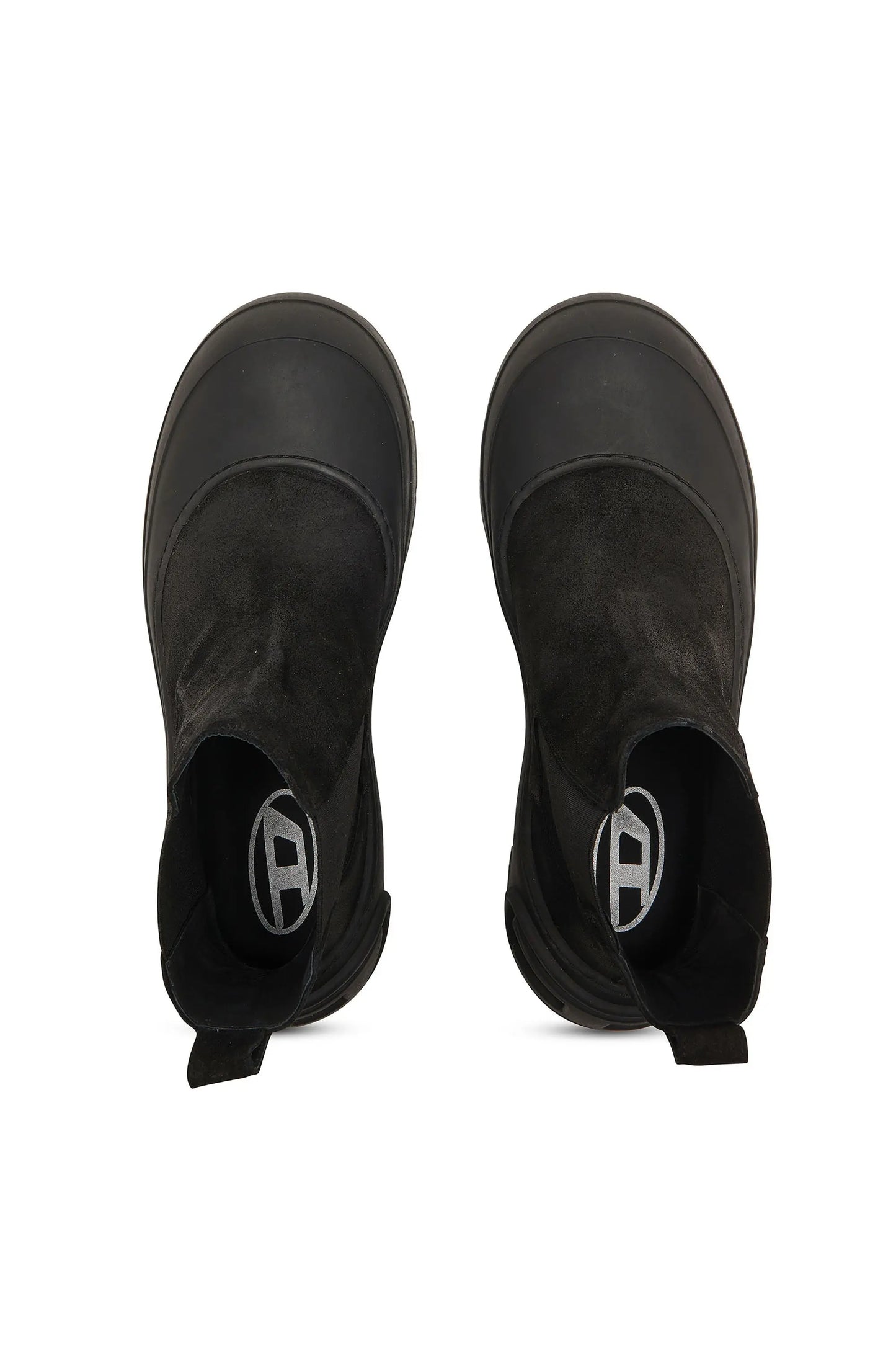 D-Donald-Chelsea boots in waxed suede and rubber