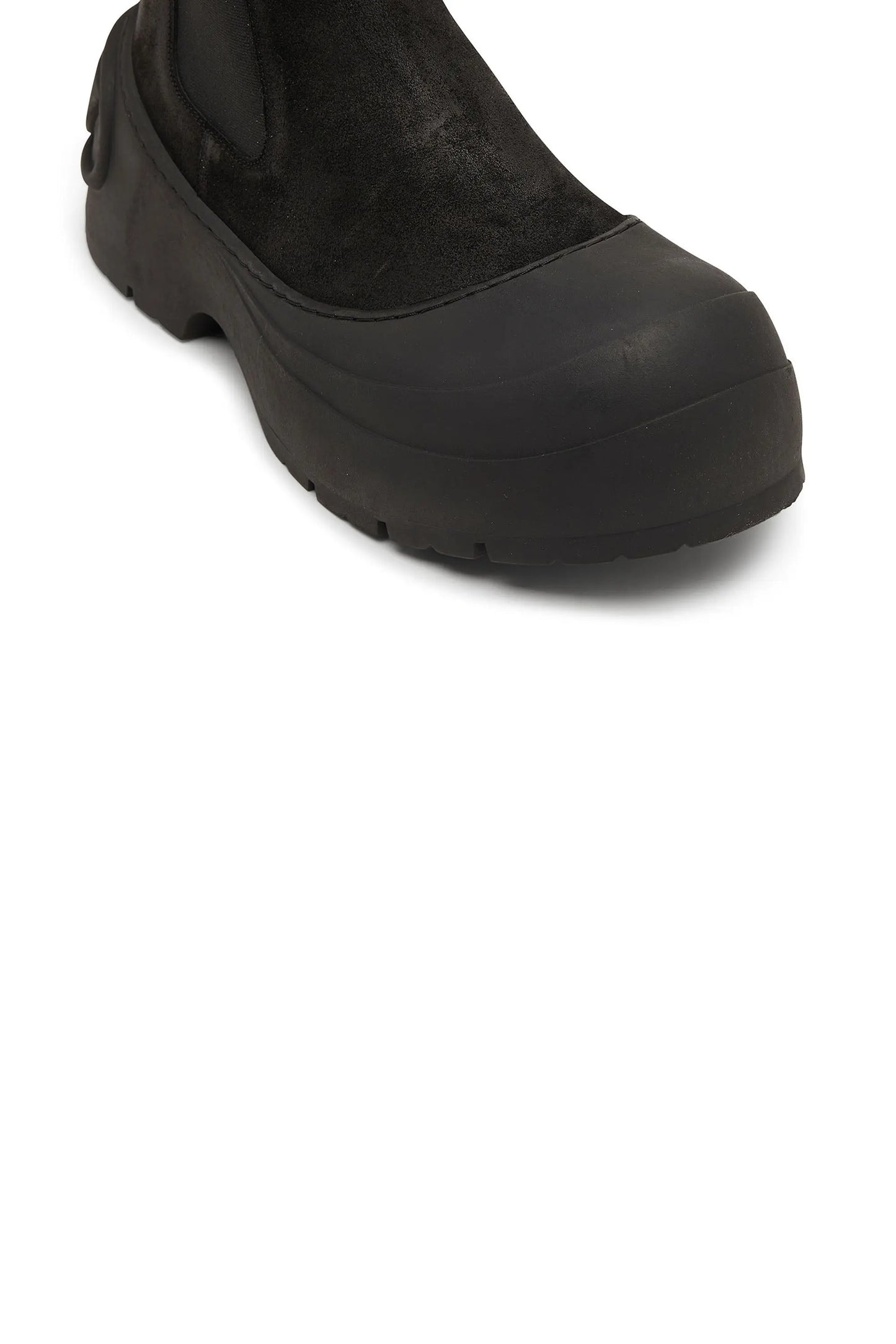 D-Donald-Chelsea boots in waxed suede and rubber