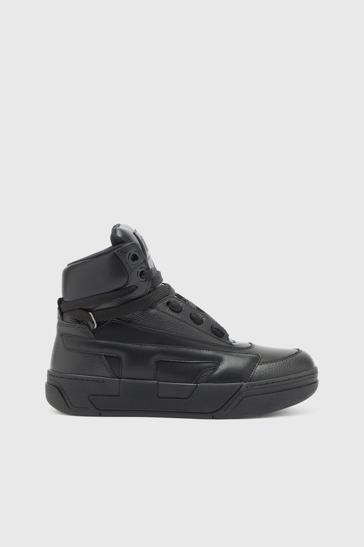 S-D-Ollie - High-top leather sneakers with D logo