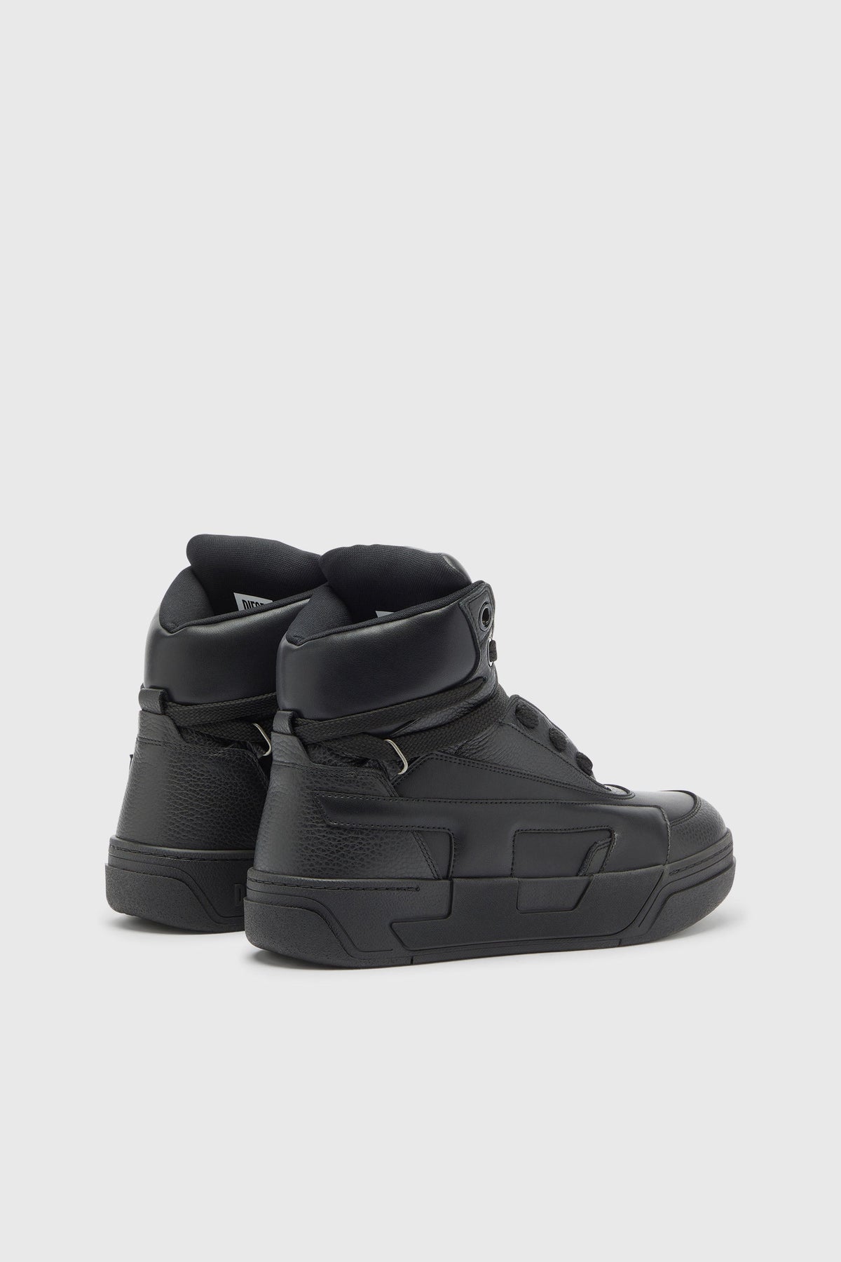 S-D-Ollie - High-top leather sneakers with D logo
