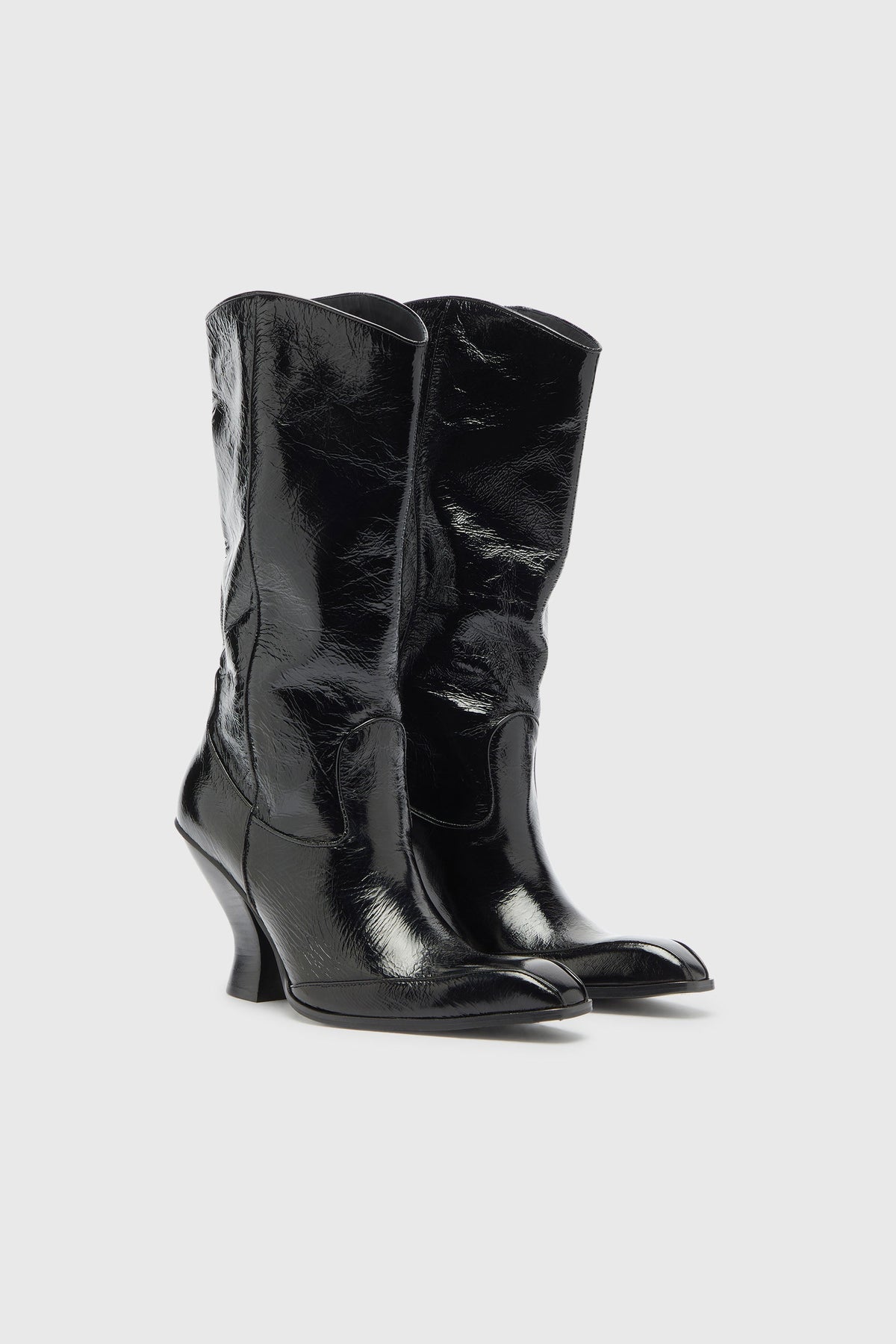 D-Luffy - Knee-high boots in patent leather