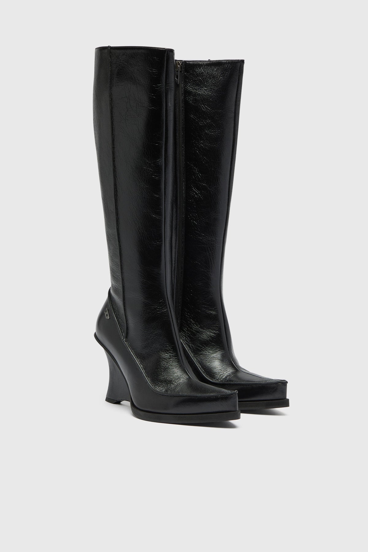 D-Lucette-Knee-high boots in leather